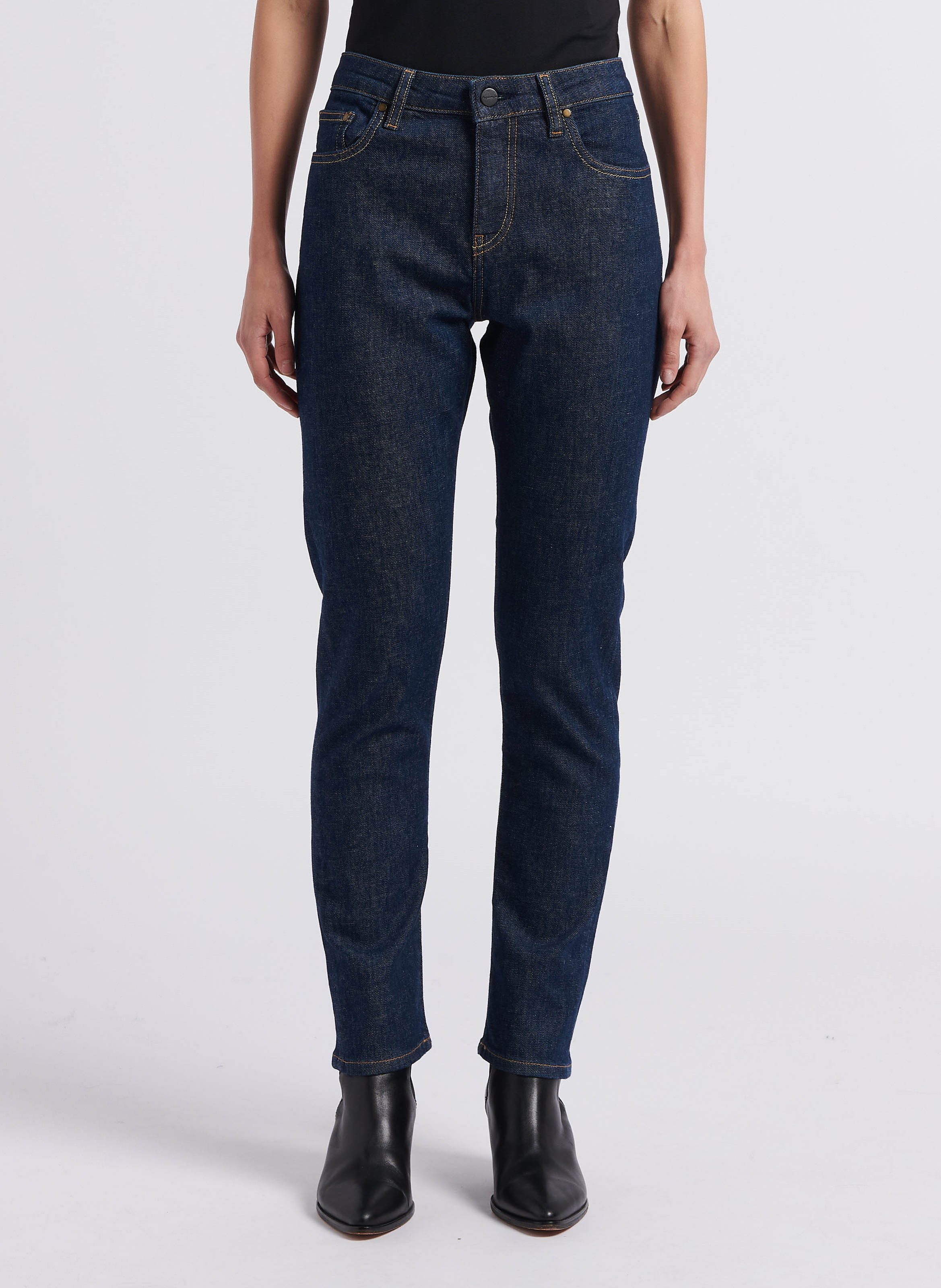 High Waist Slim Fit Jeans ACQUAVERDE Blau