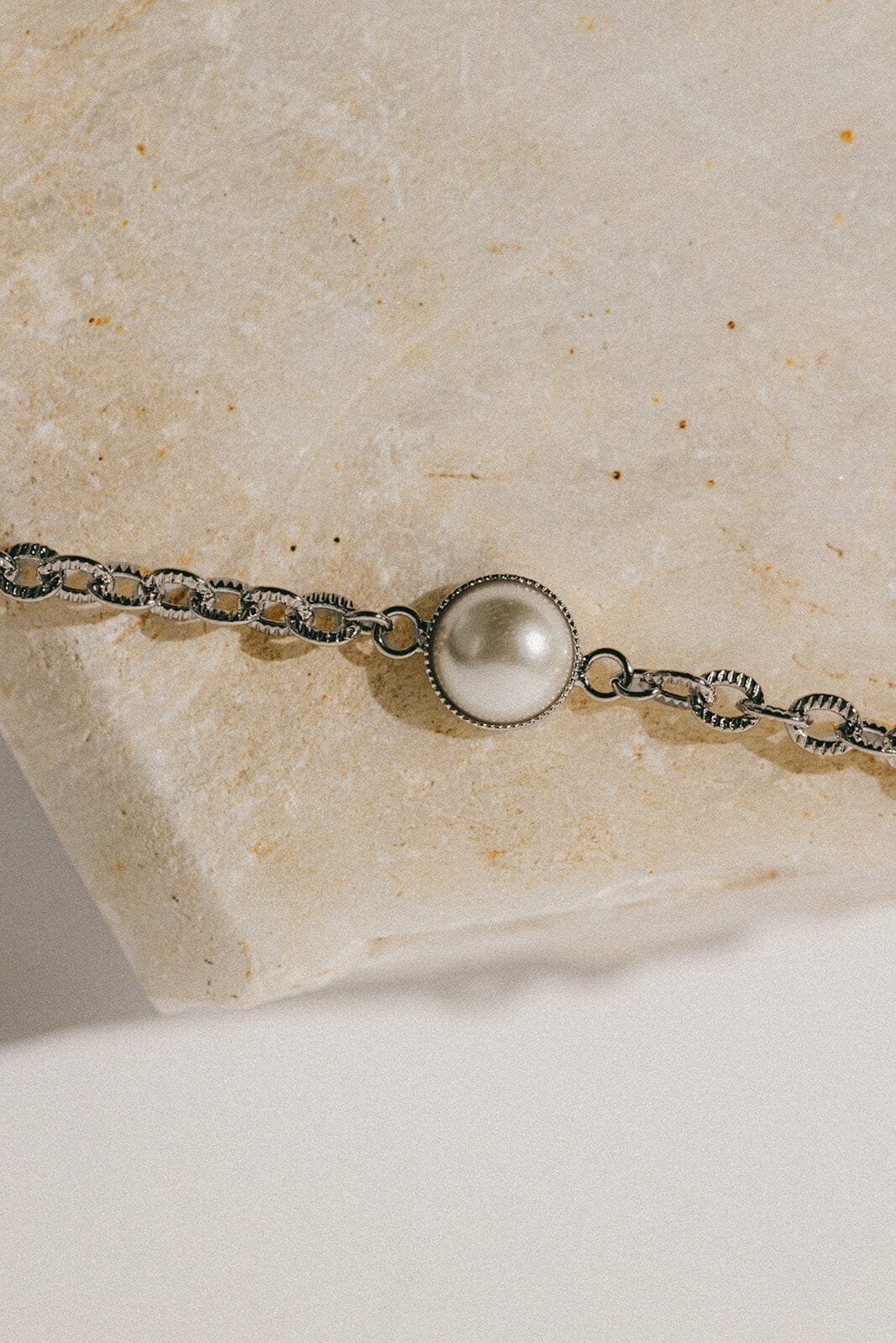 Silver-plated mini bead bracelet MONSIEUR SIMONE Silver