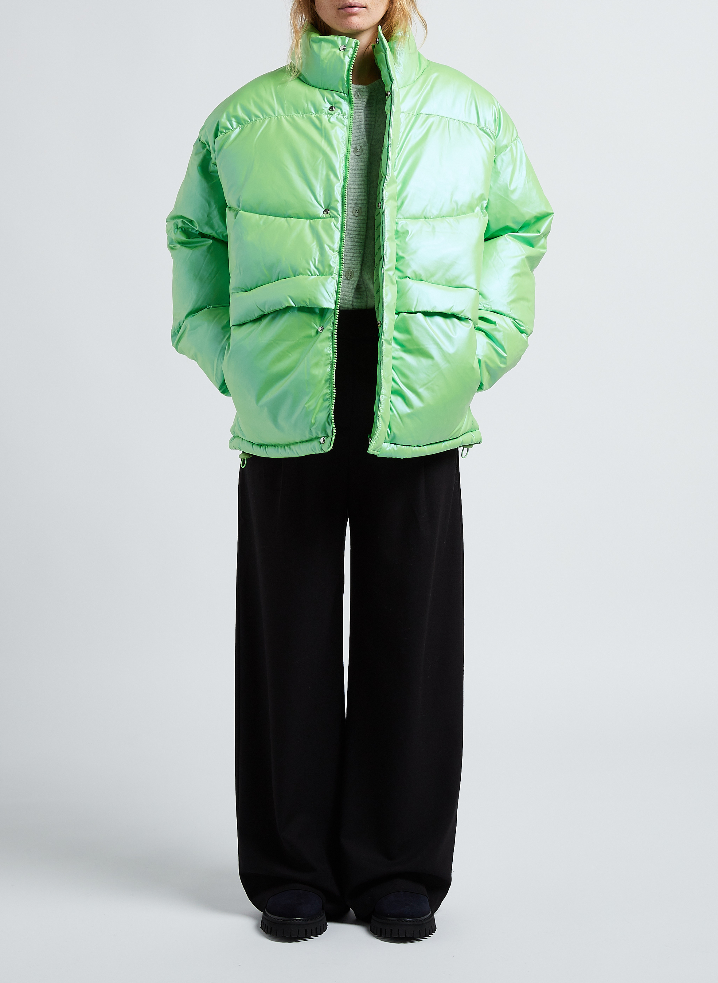 Vest met ronde hals en knoopsluiting AMERICAN VINTAGE Grijs