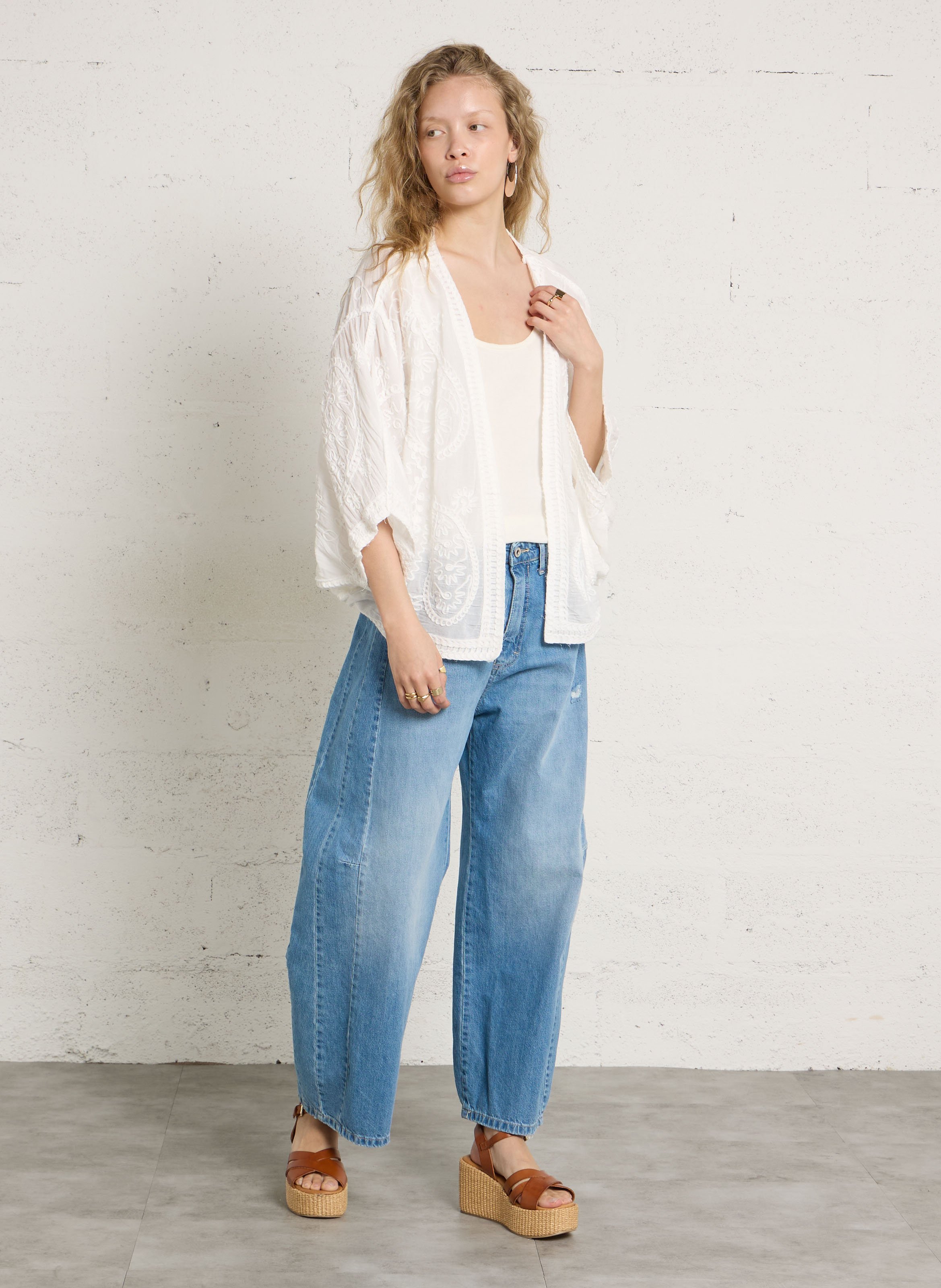 Débardeur droit en maille LA PETITE ETOILE Beige