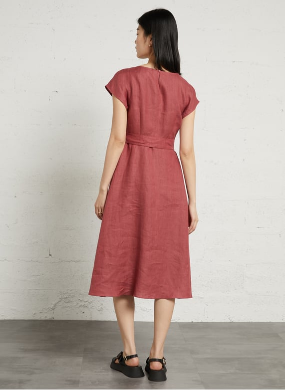 max mara weekend linen dress Weekend Max Mara | Woman - Linen canvas midi dress - Navy