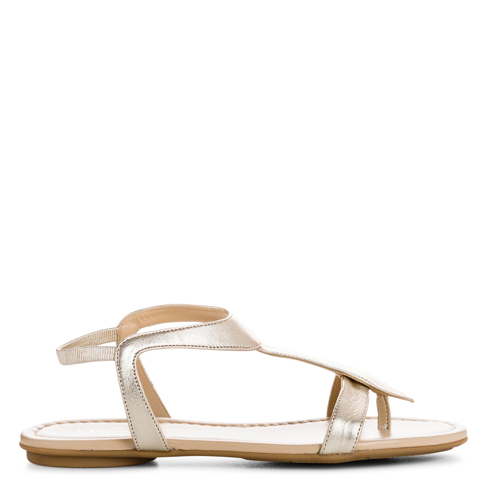 Ballerinas aus Metallic-Leder REQINS Golden