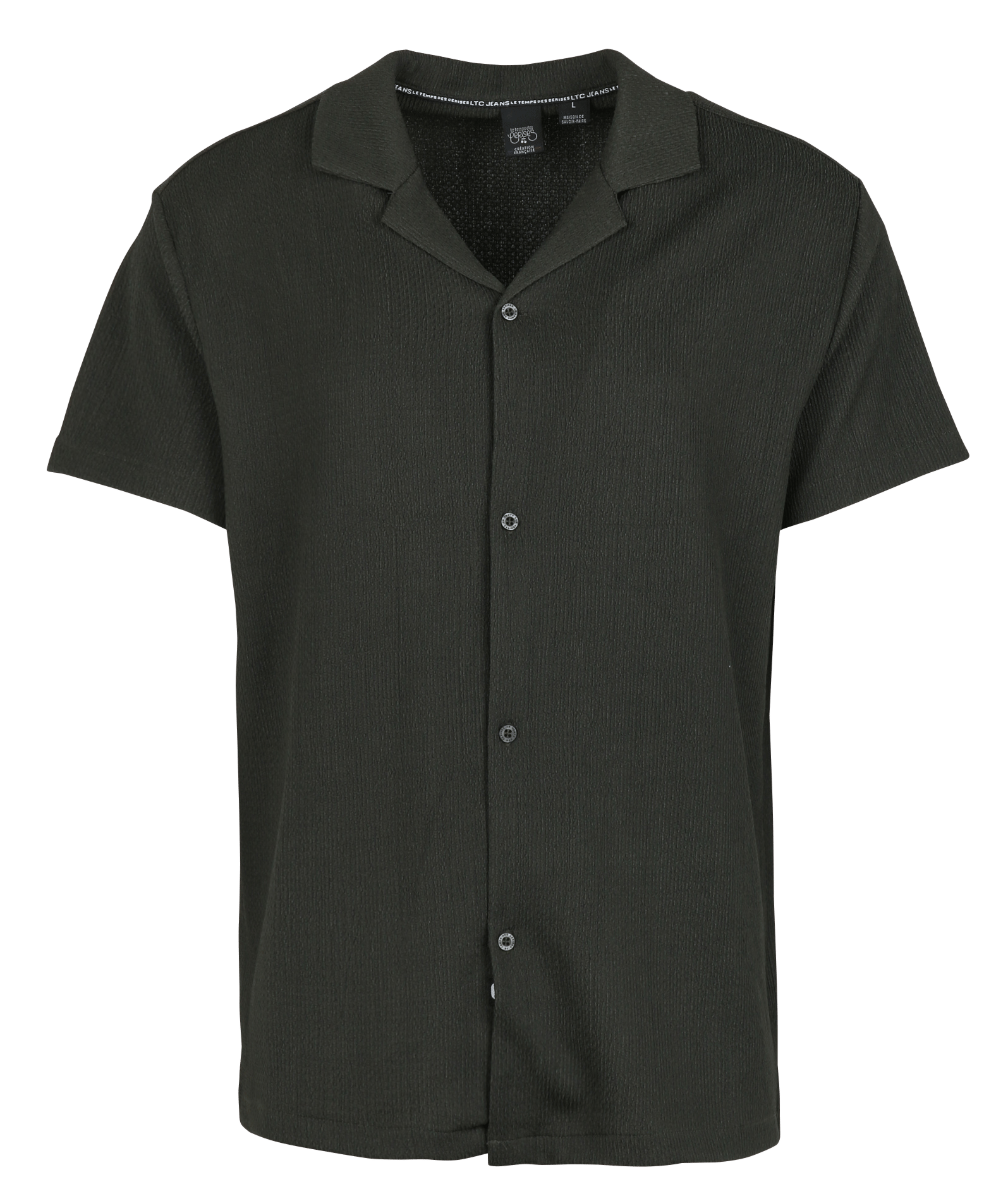 Blouse met klassieke kraag LE TEMPS DES CERISES Groen