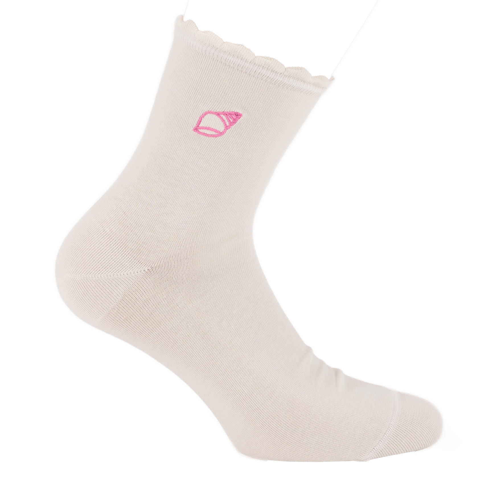 Embroidered socks DES PETITS HAUTS Beige