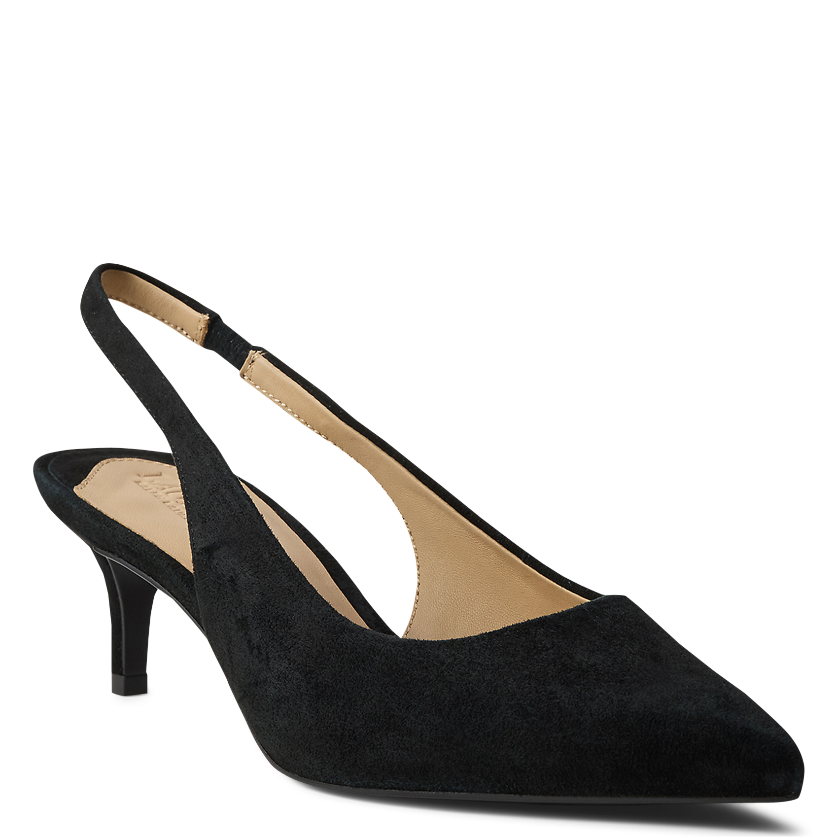 Suede pumps met bandjes LAUREN RALPH LAUREN Zwart