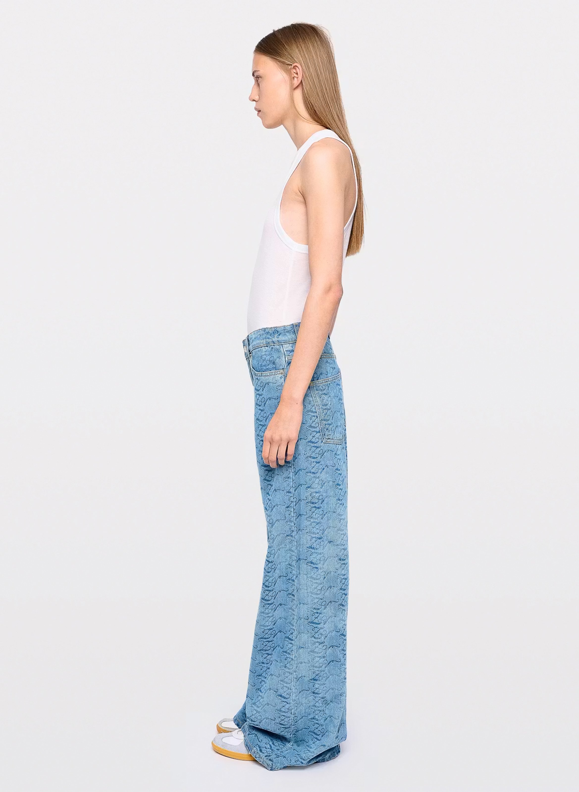 Jean large en coton bio ZADIG&VOLTAIRE Bleu
