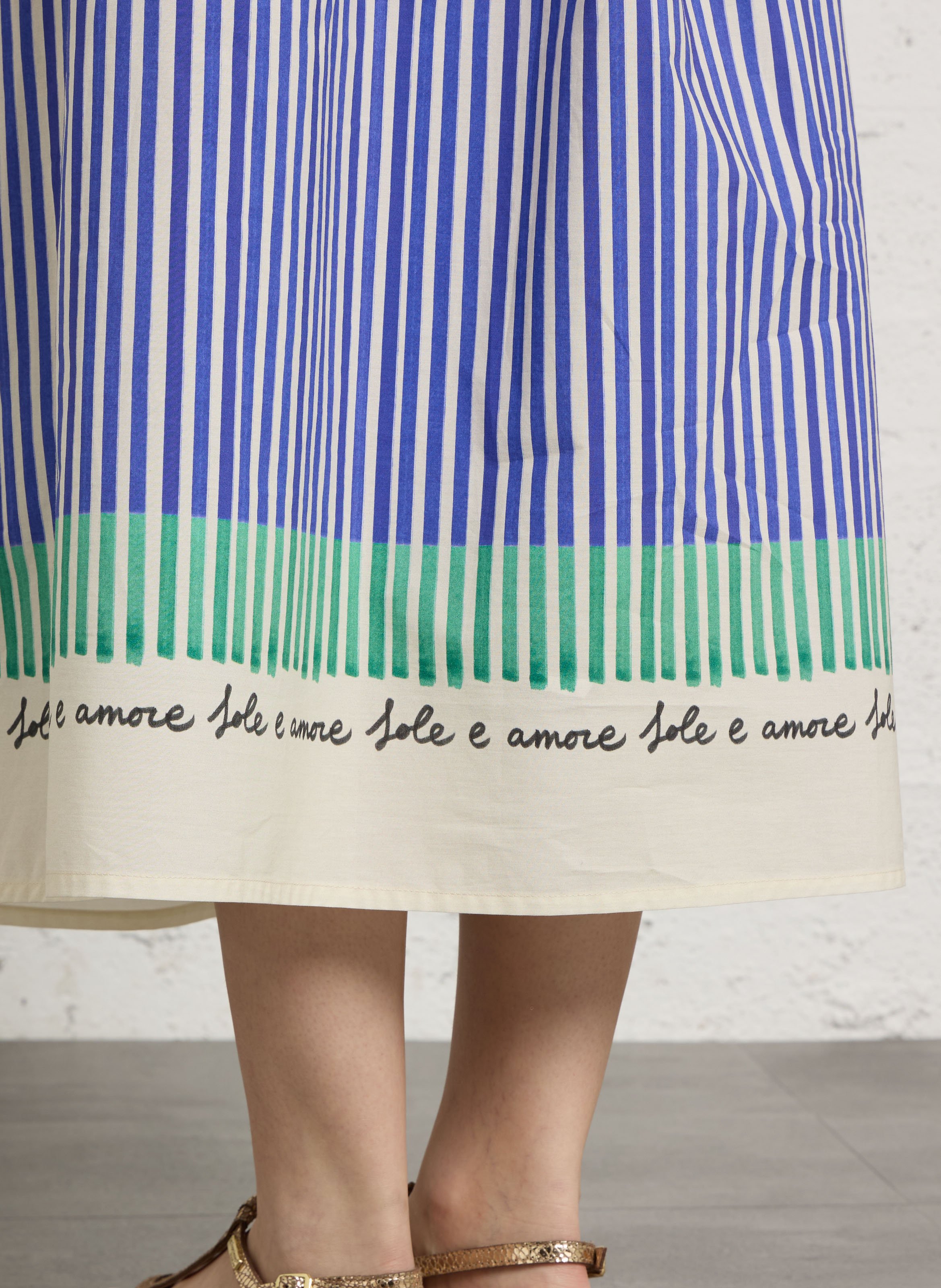 A-line cotton skirt TINSELS Blue