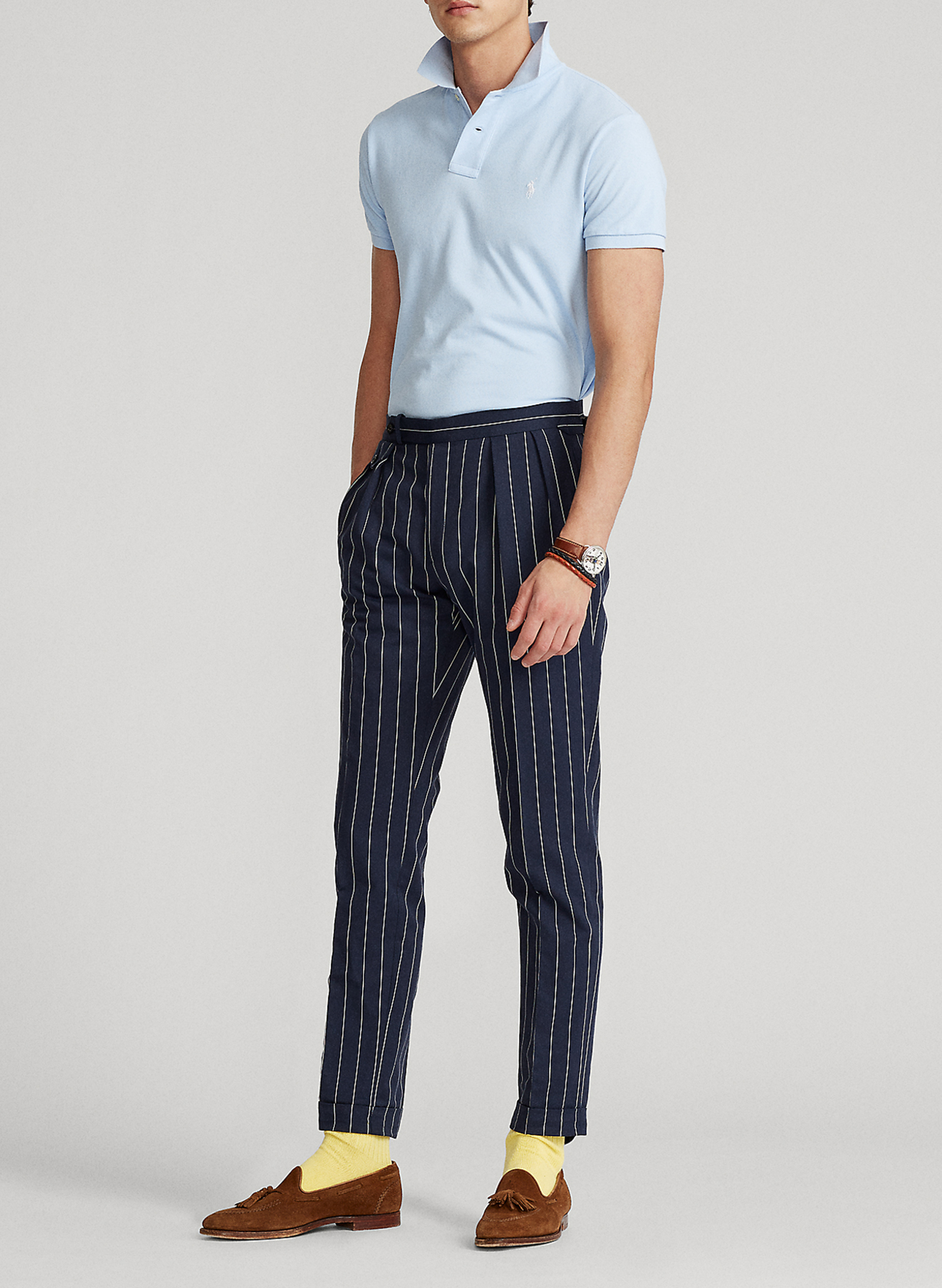 Poloshirt aus Baumwoll-Piqué, Slim Fit POLO RALPH LAUREN Blau