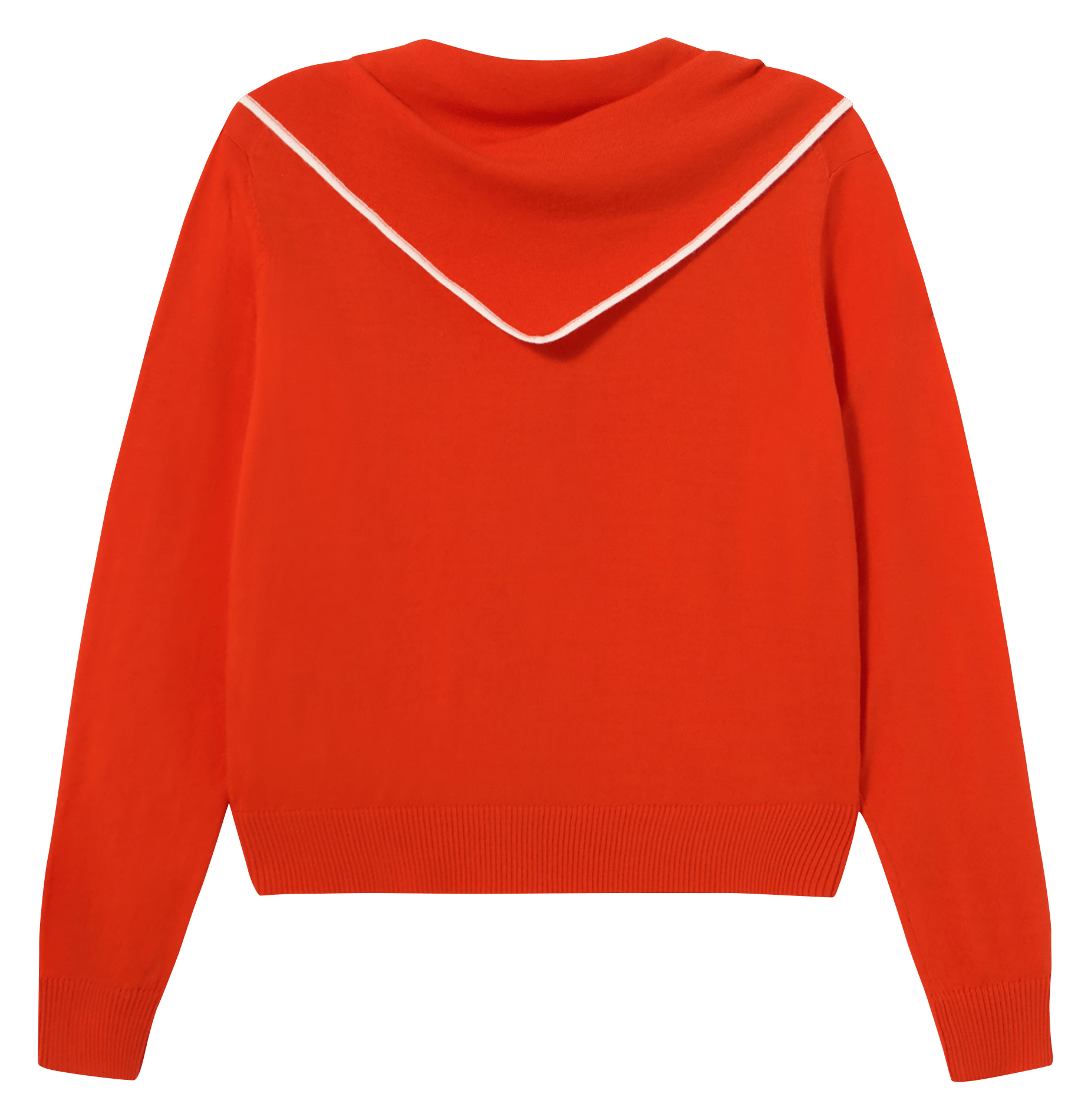 Gilet col rond en laine | Rouge THE TINY BIG SISTER Femme