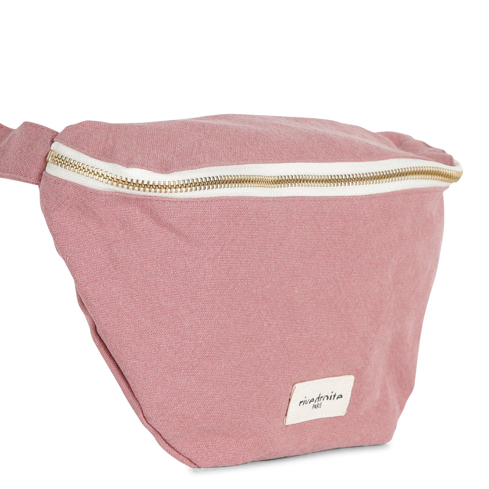 Zipped recycled cotton waist bag RIVEDROITE PARIS Pink