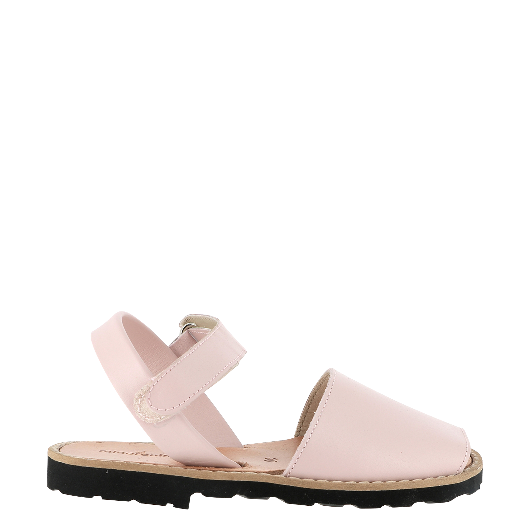 Sandales en cuir lisse MINORQUINES Rose