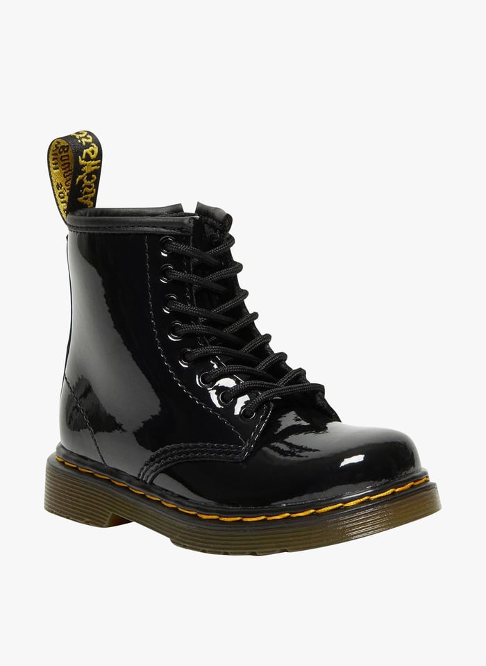 Patent Leather Lace up 1460 Ankle Boots Black Dr. Martens Child