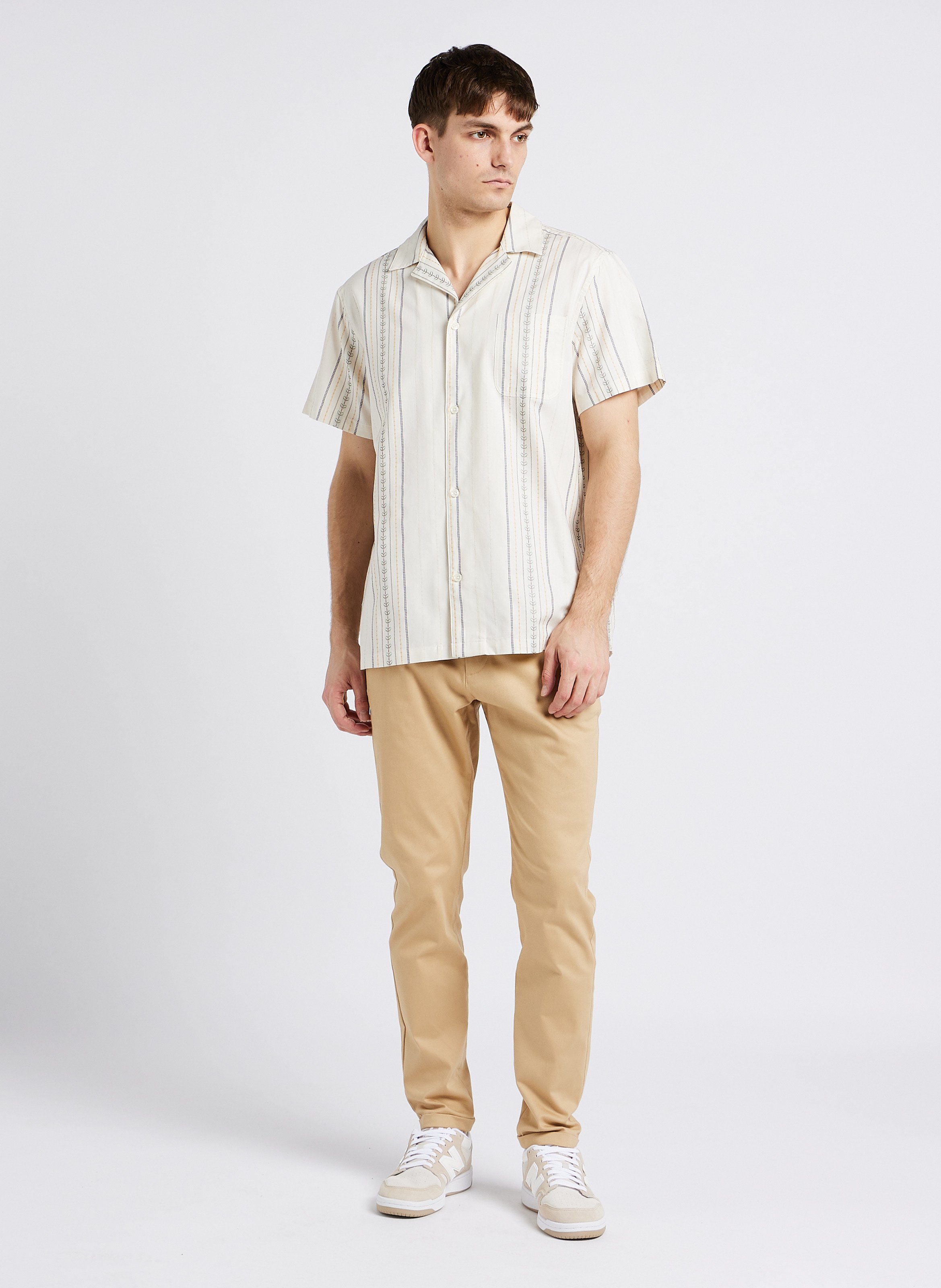 Chino slim-fit en coton stretch  LES DEUX Beige