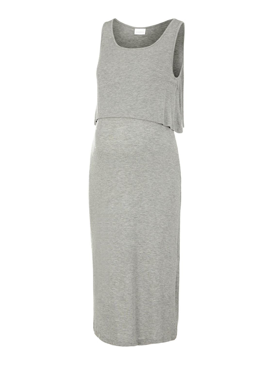 Strappy midi dress MAMALICIOUS Grey