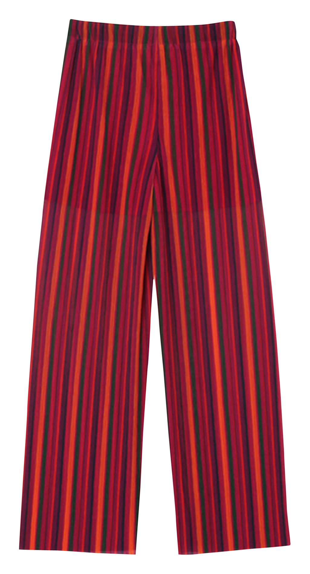 Pantalon large plissé à rayures  GRACE ET MILA Multicolore
