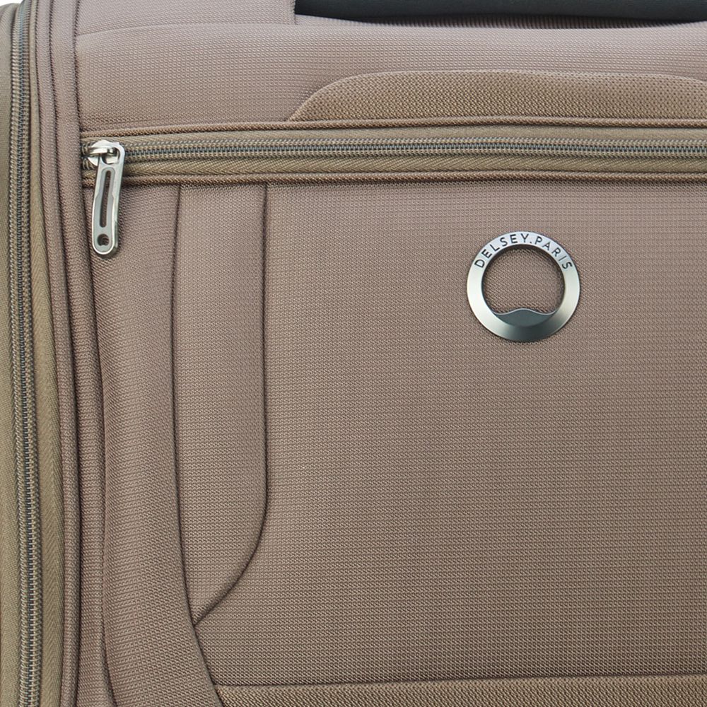 Soft cabin suitcase DELSEY PARIS Brown