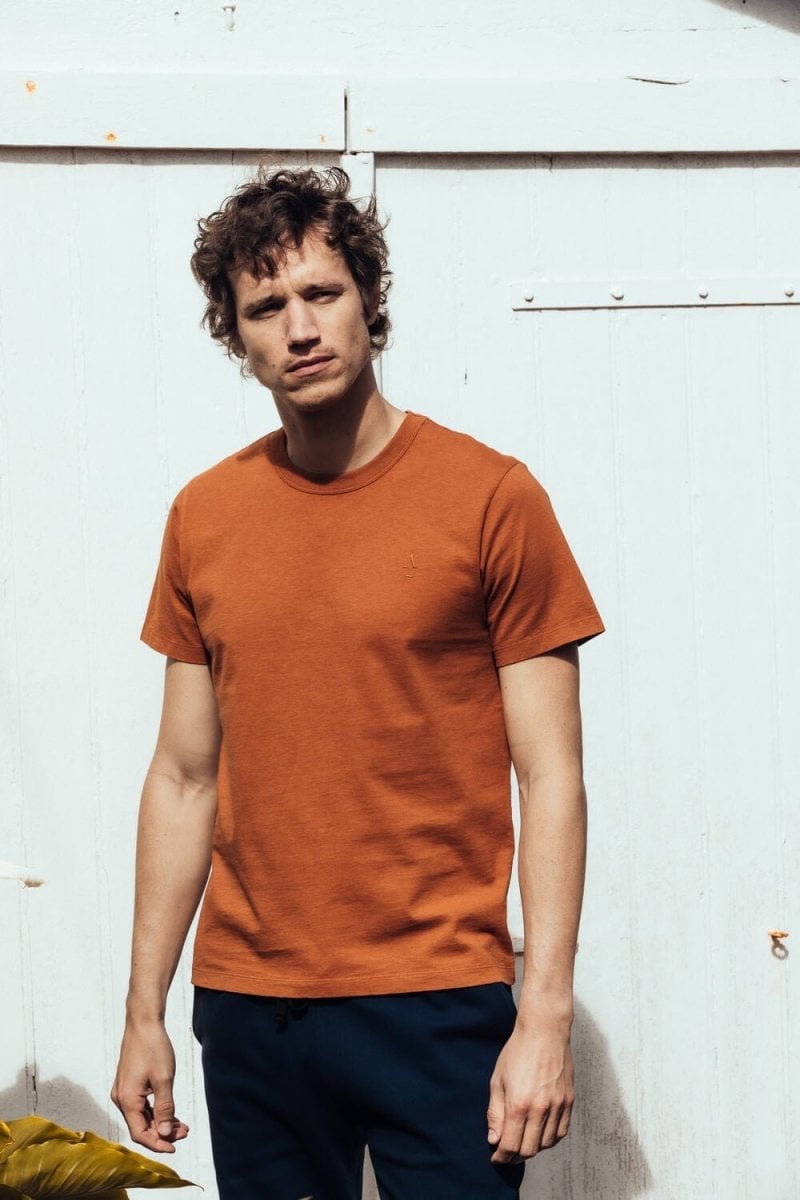 Short-sleeved T-shirt with round neckline APNEE Orange