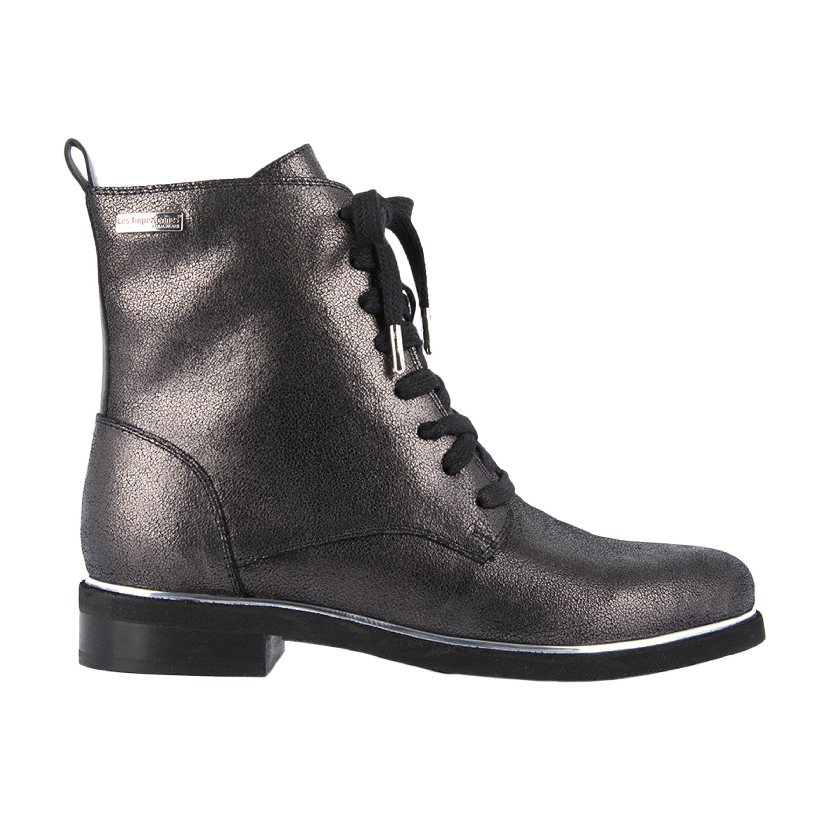 Bottines en cuir mathilde Argent Les tropeziennes par Belarbi