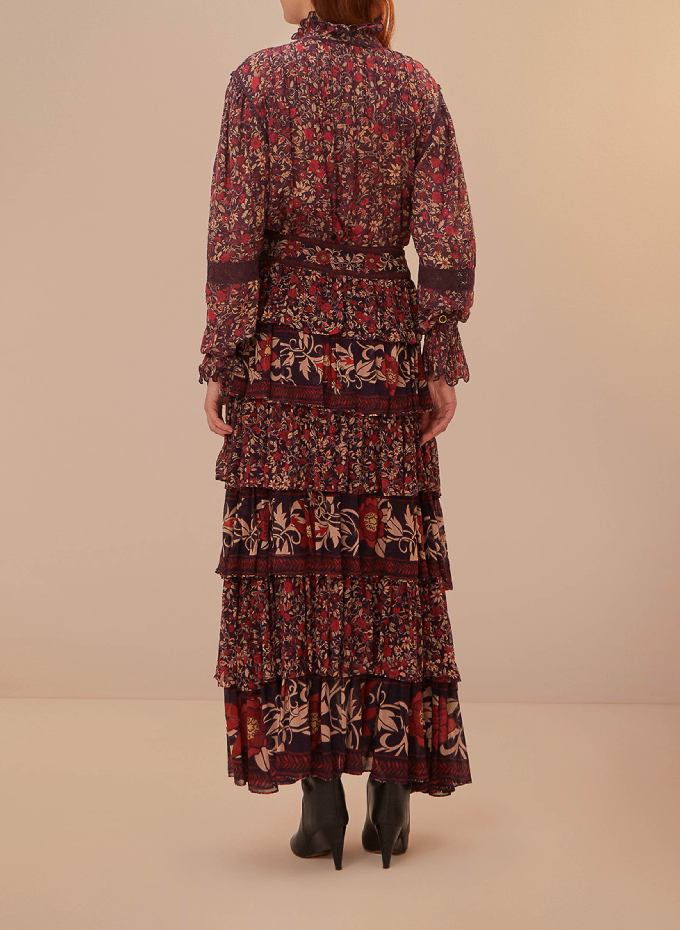 Edonia flounced skirt Multicolored