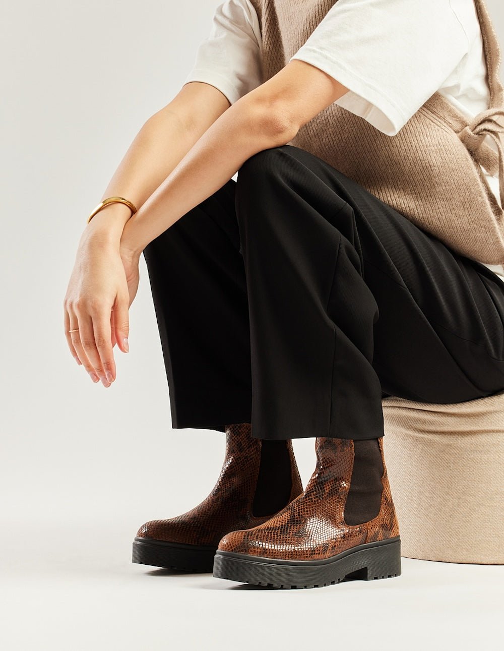 Ankle boots ODAJE EX. M.MOUSTACHE Brown