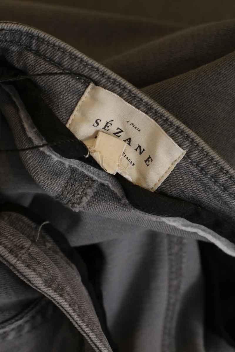 Cotton skinny jeans SEZANE - Seconde main Grey