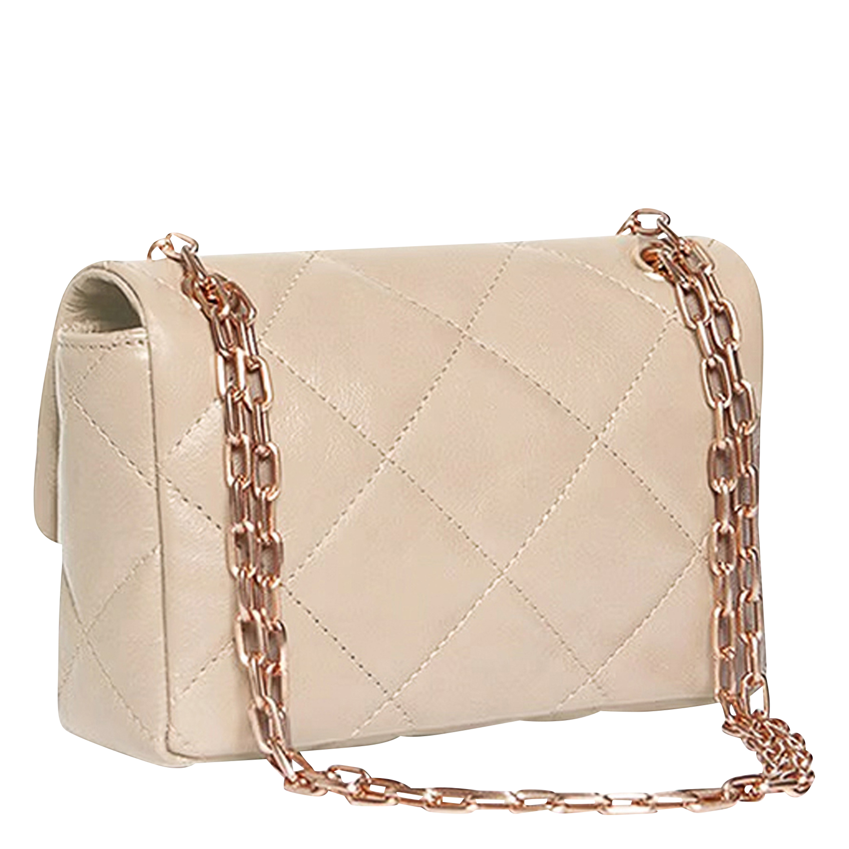 Sac bandoulière en cuir Beige
