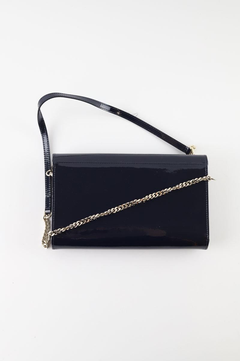 Patent leather shoulder bag LK BENNETT - Seconde Main Blue