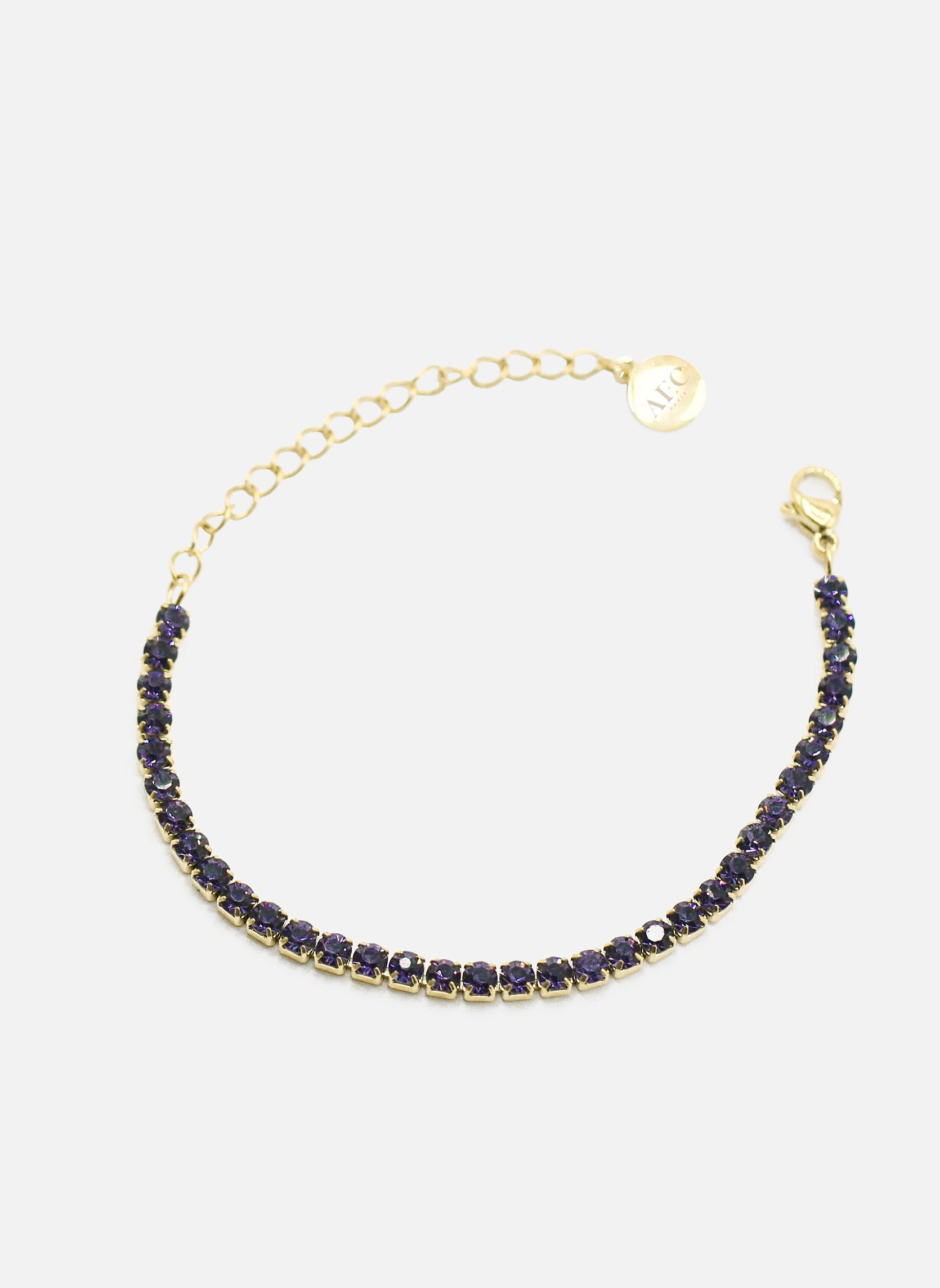 Chain bracelet AEC Paris Purple