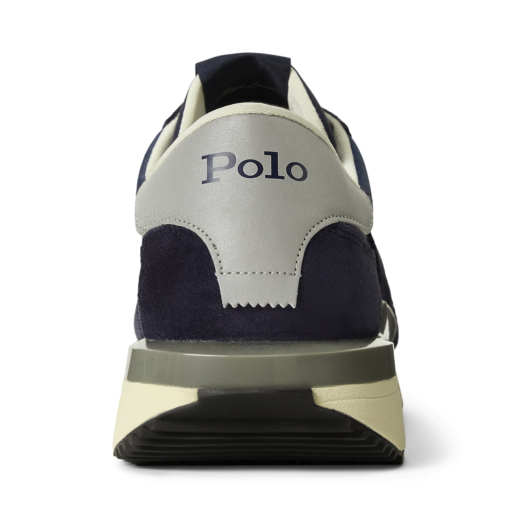 Baskets basses en cuir mélangé POLO RALPH LAUREN Bleu