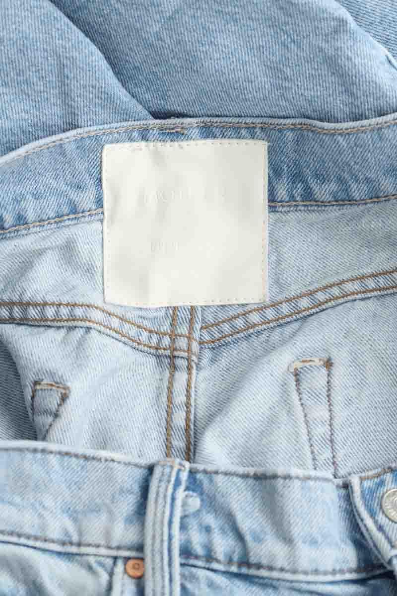 Cotton straight jeans MOTHER - Seconde Main Blue