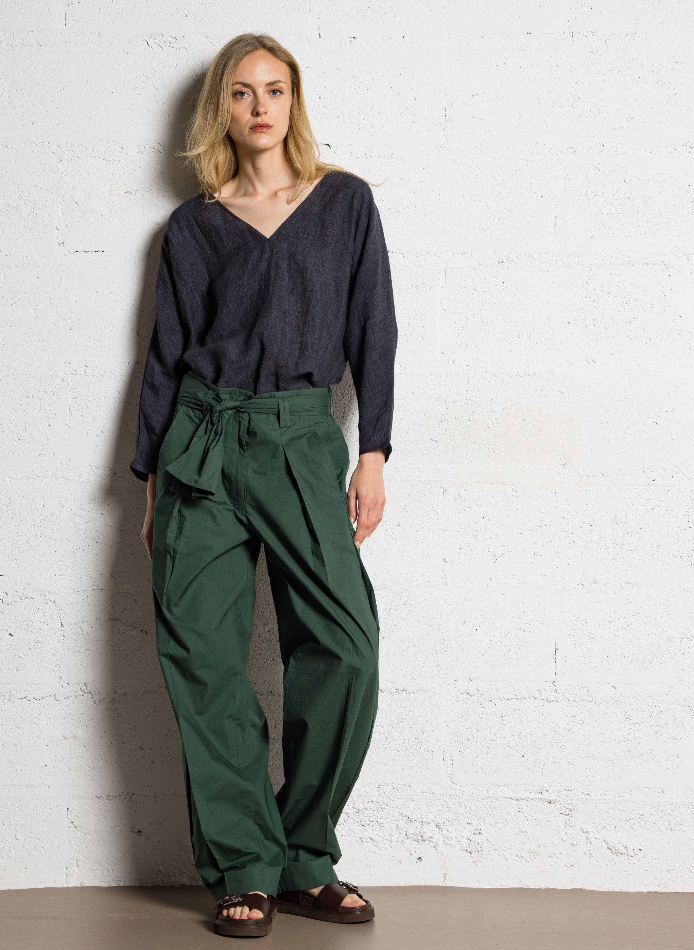 OUTIL PANTALON LAURE “Black Herringbone” OUTIL PANTALON LAURE “Black Herringbone” - メルカリ