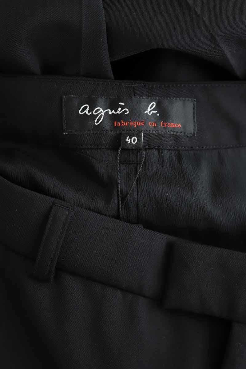Black slim-fit pants AGNES B. - Seconde Main Black