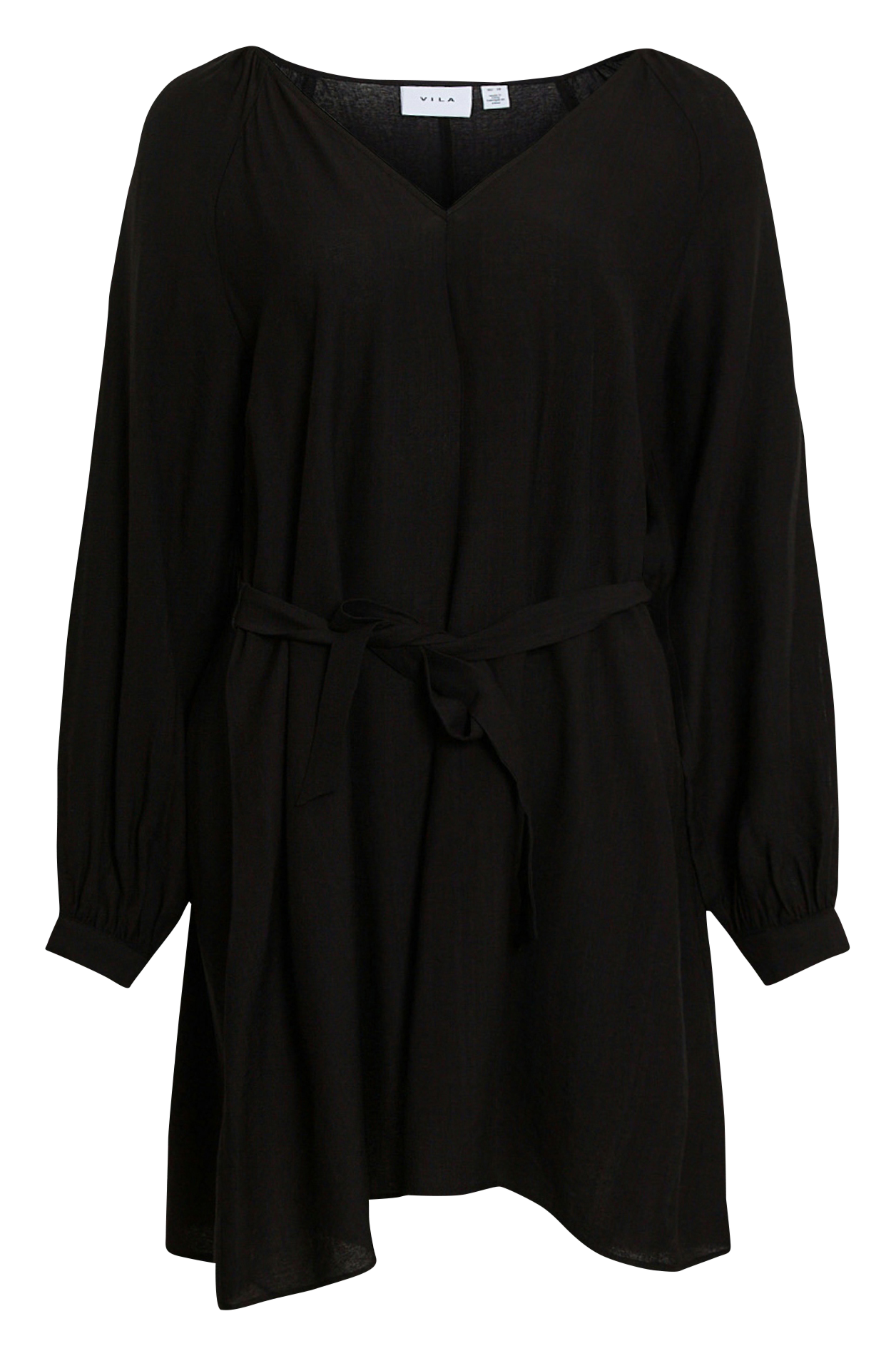 Robe courte ample col V VILA Noir
