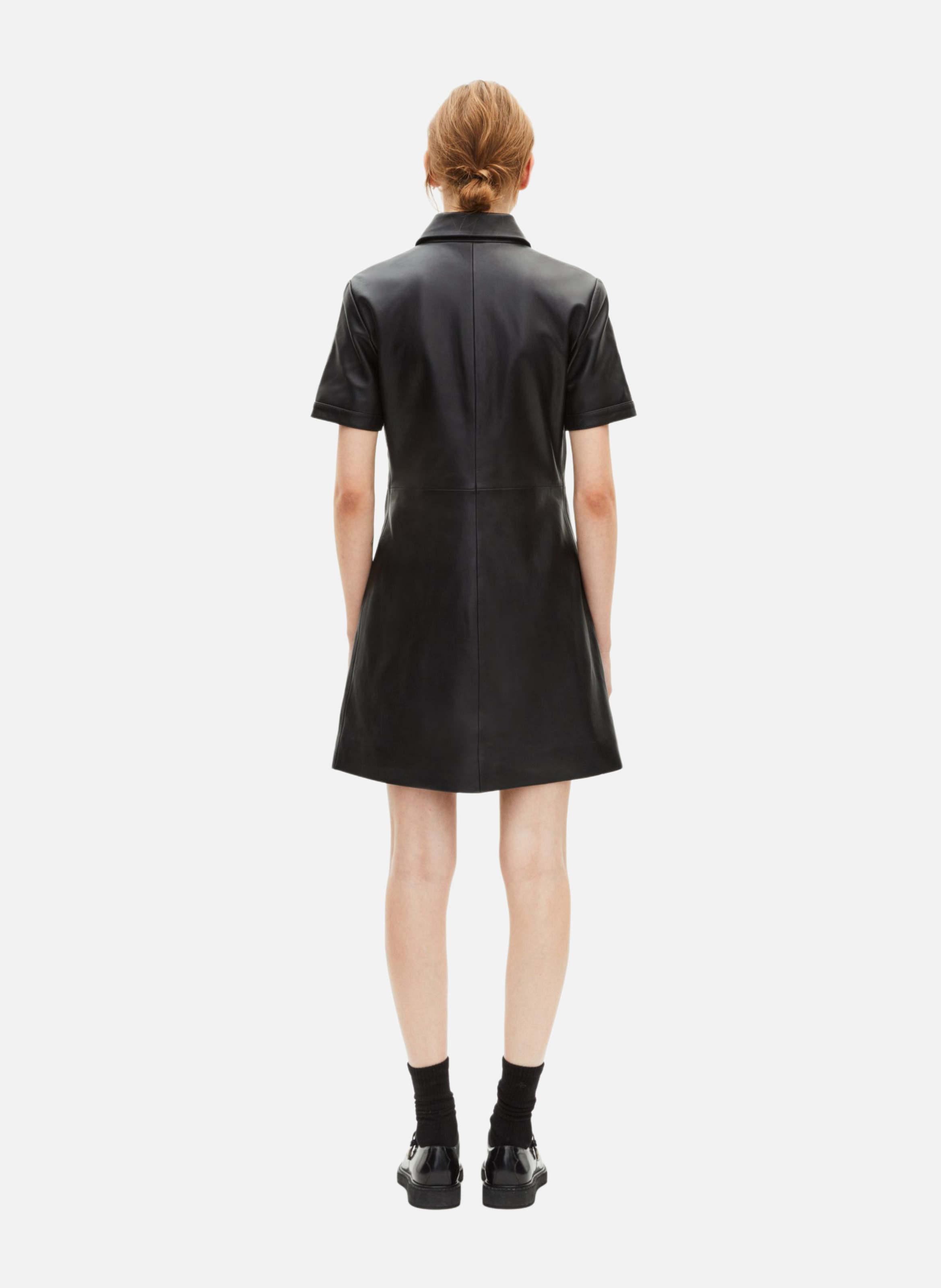 Short leather dress THE KOOPLES Black