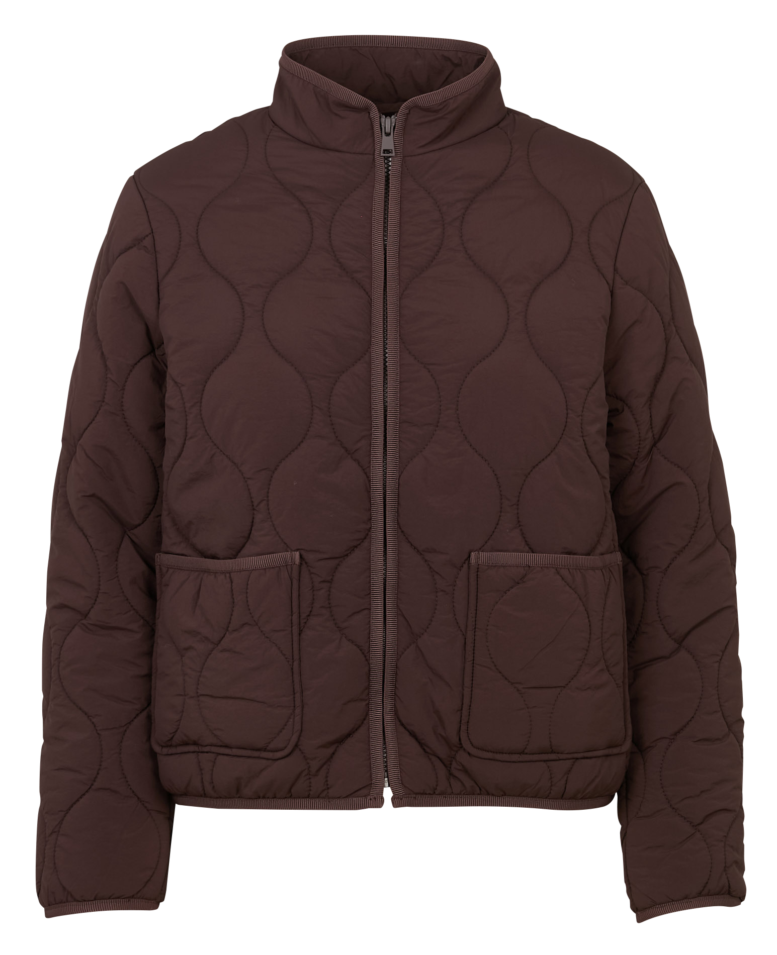 Veste droite matelassée  NICE THINGS Marron