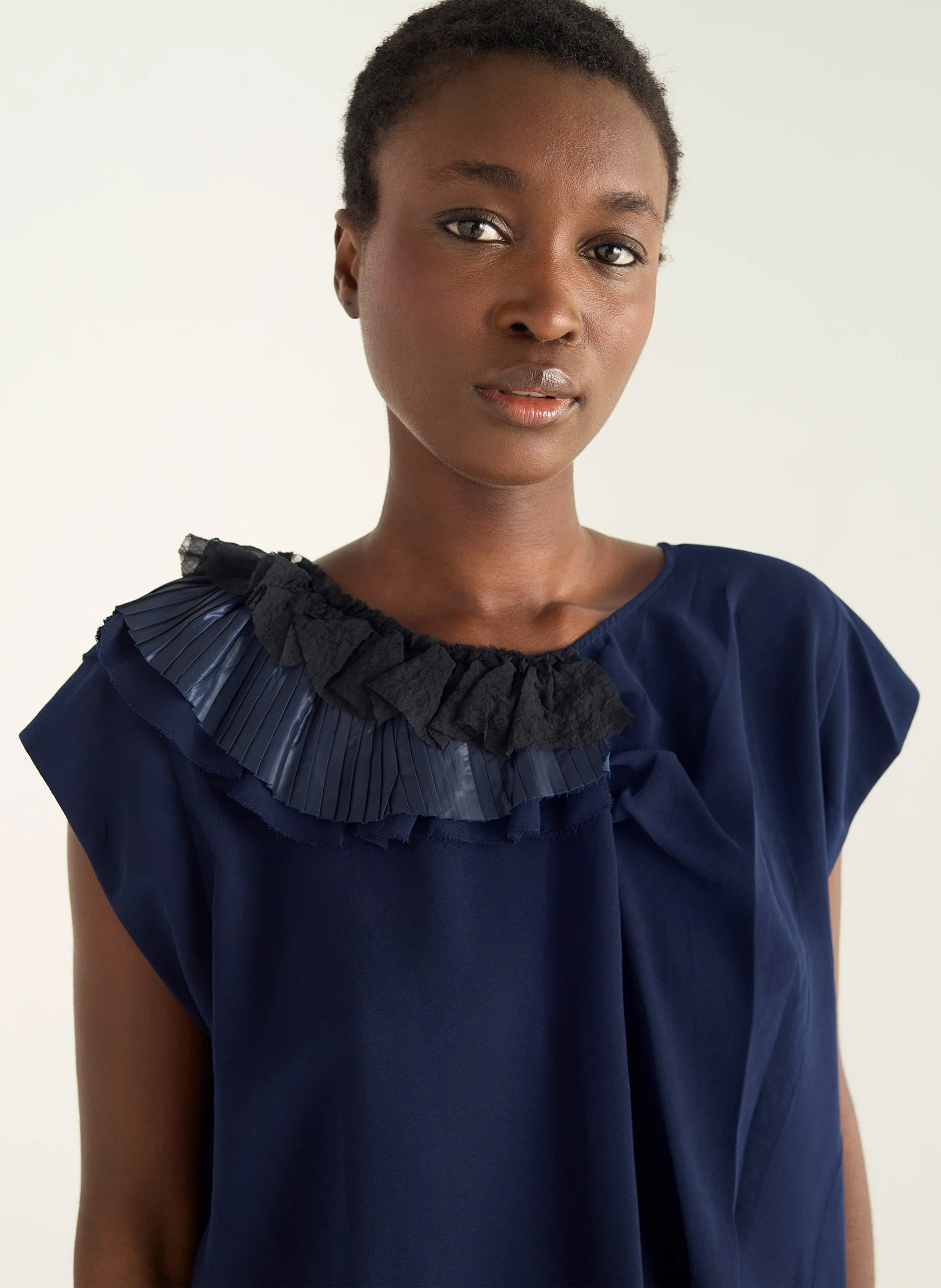 Top col rond COTELAC Bleu