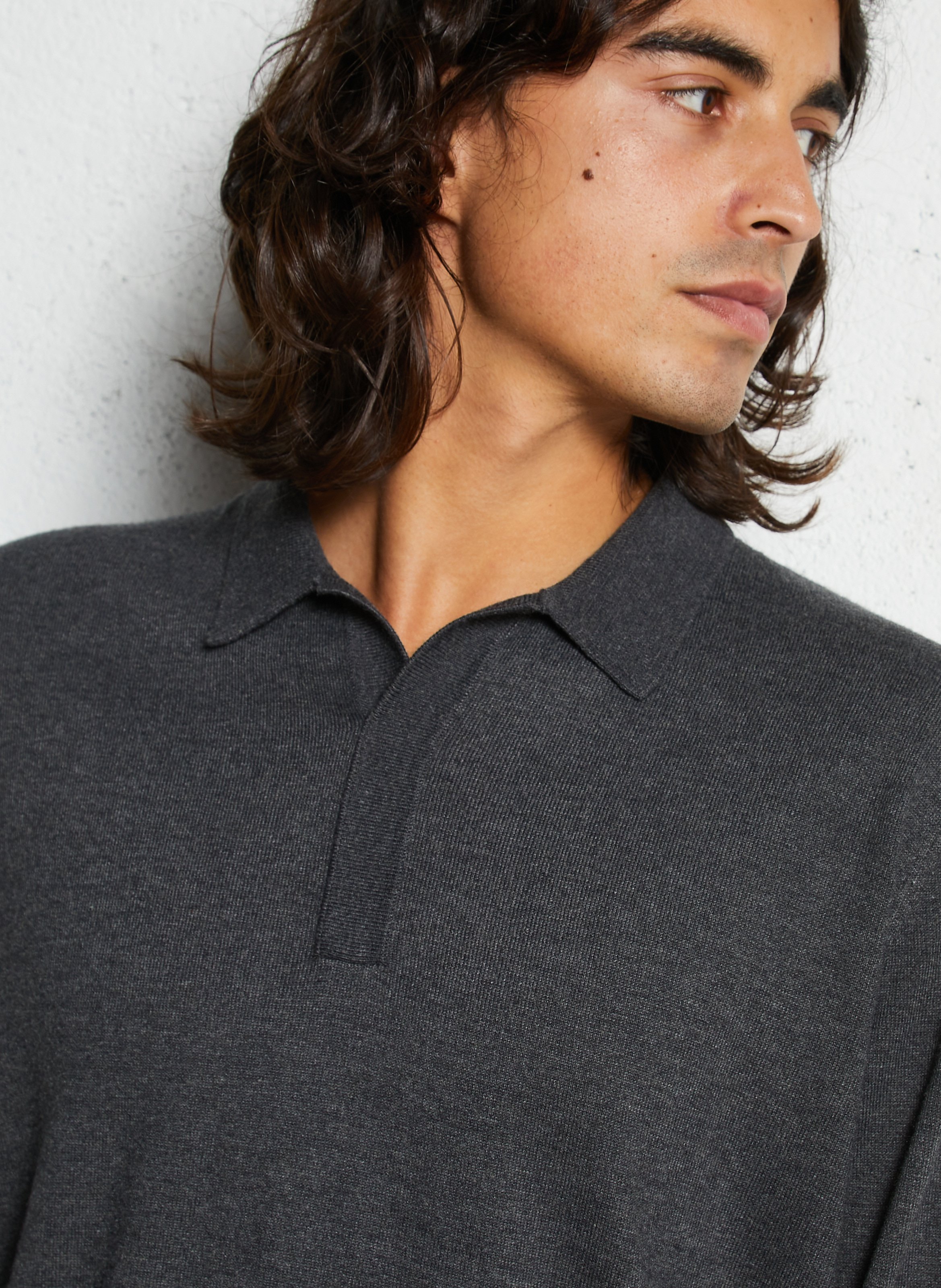 Aly decorative knit scarf IKKS Grey