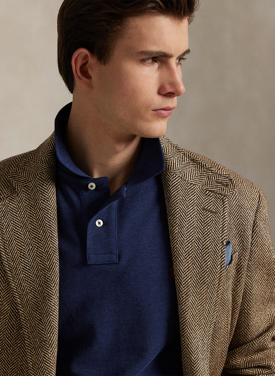 Polo slim-fiit en coton POLO RALPH LAUREN Bleu