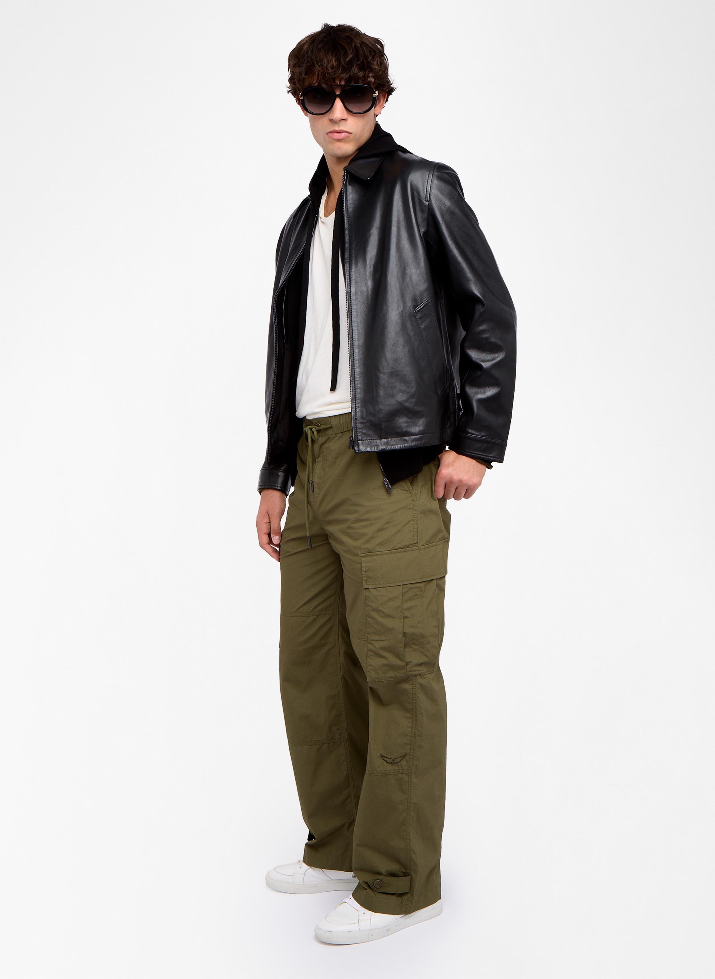 Katoenen straight fit pantalon ZADIG&VOLTAIRE Kaki