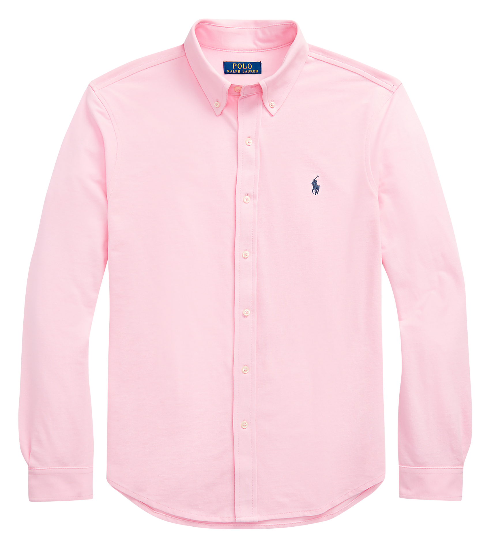 Fitted knit shirt Pink