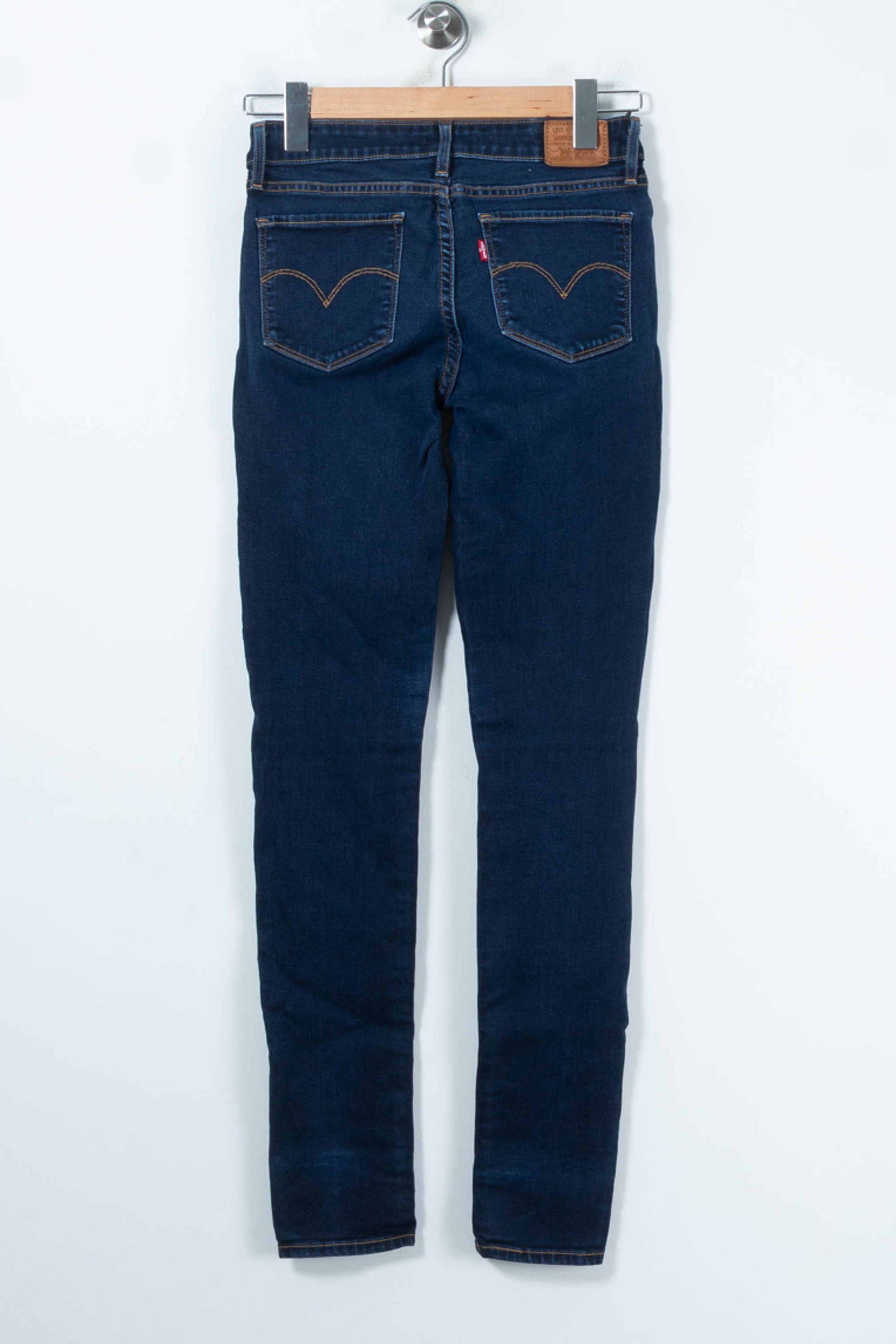 Cropped slim jeans with studs LEVI'S - Seconde main Blue
