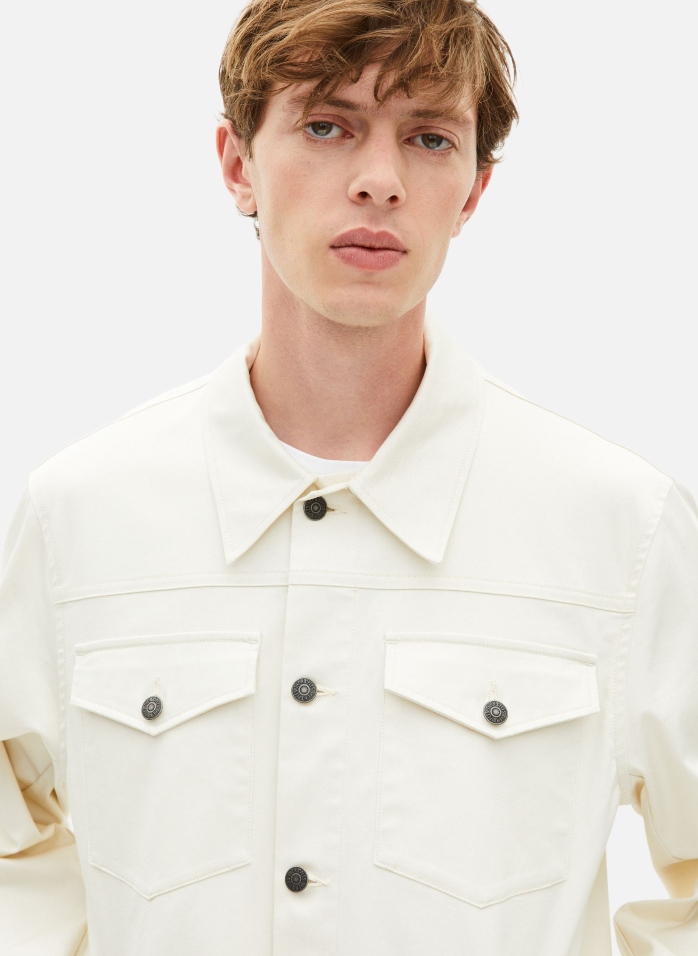 Shirt with Patch Pockets THE KOOPLES Beige
