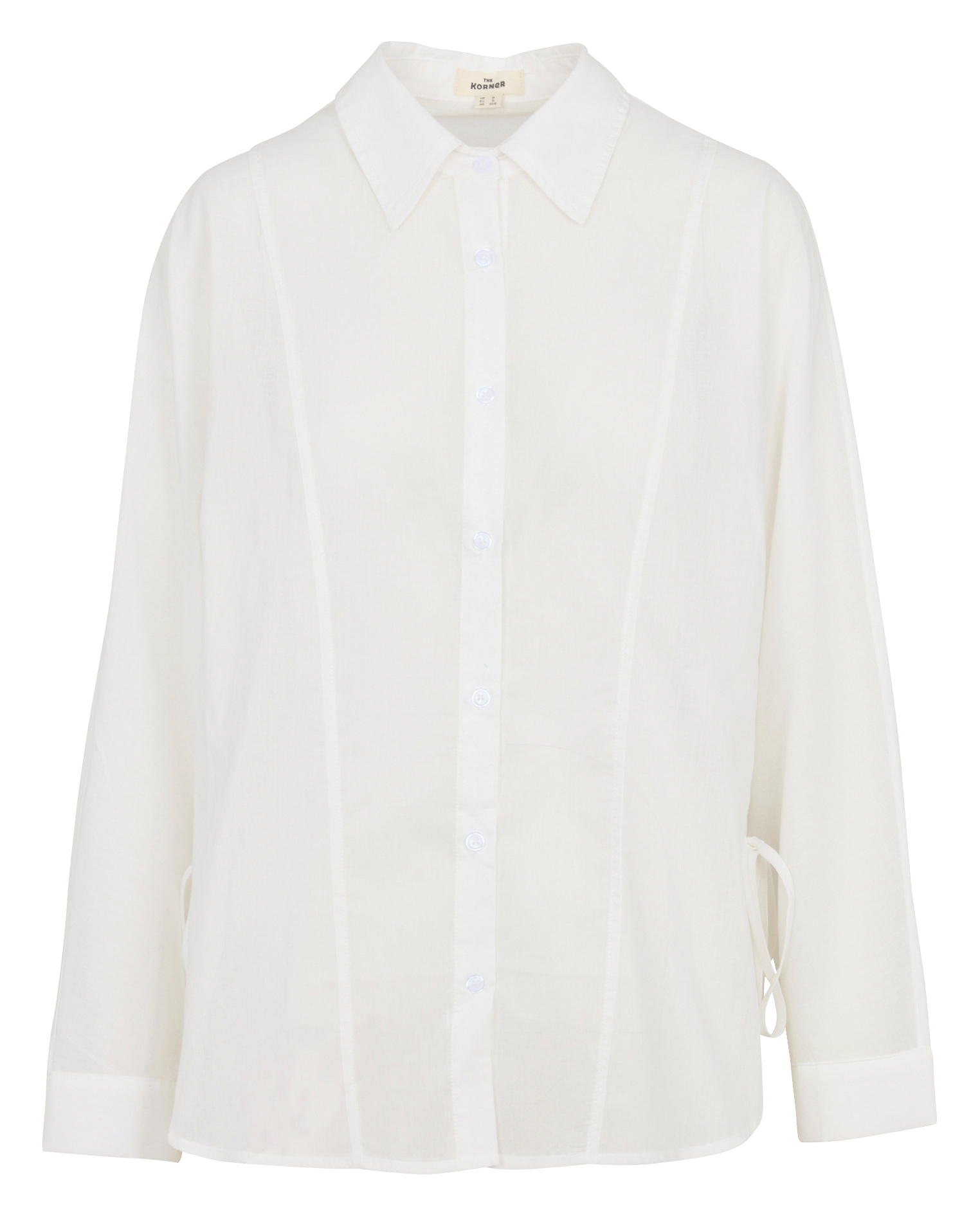 Chemise oversize col classiqueen coton THE KORNER Blanc