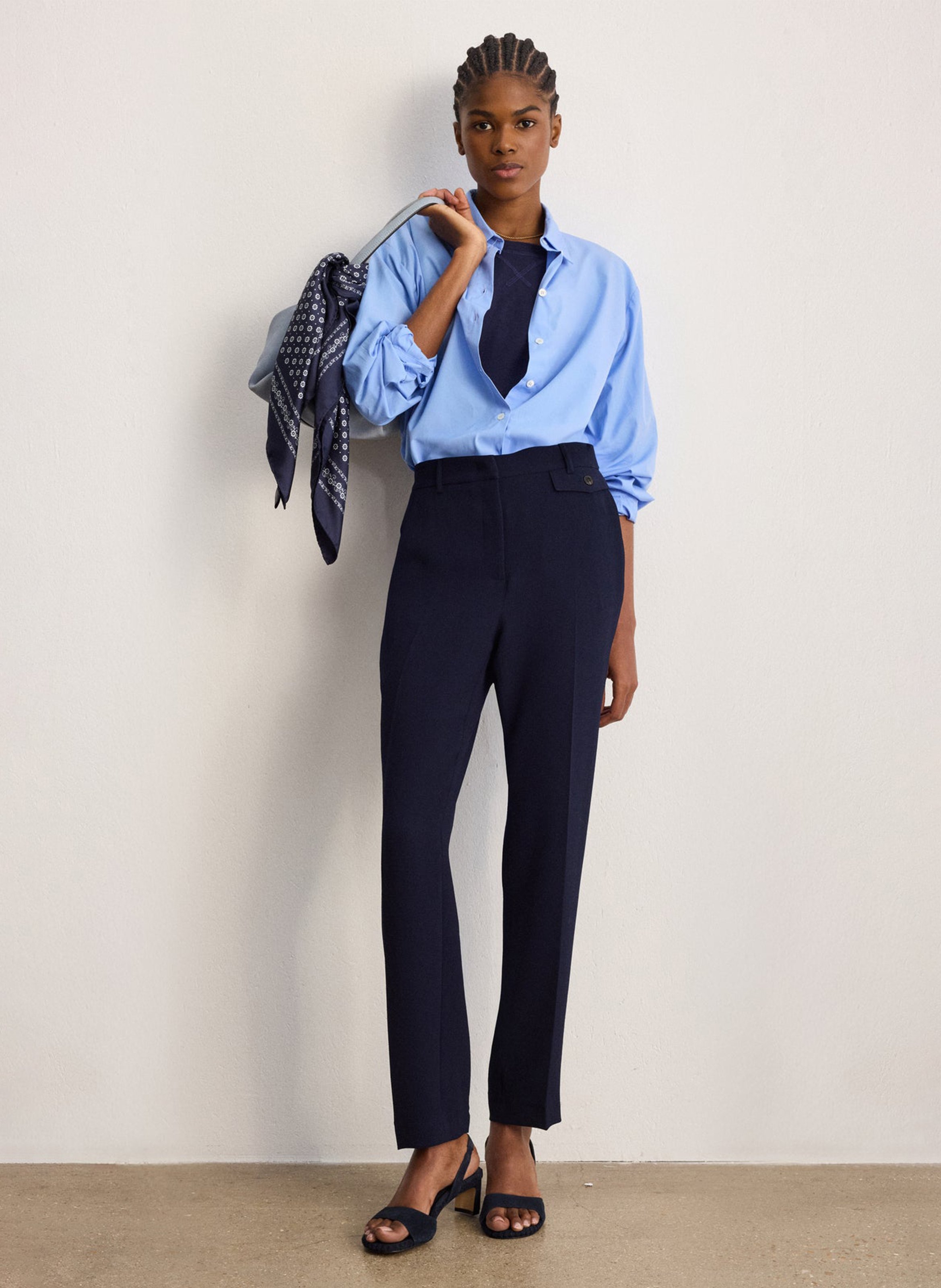 Carrot trousers PABLO Blue