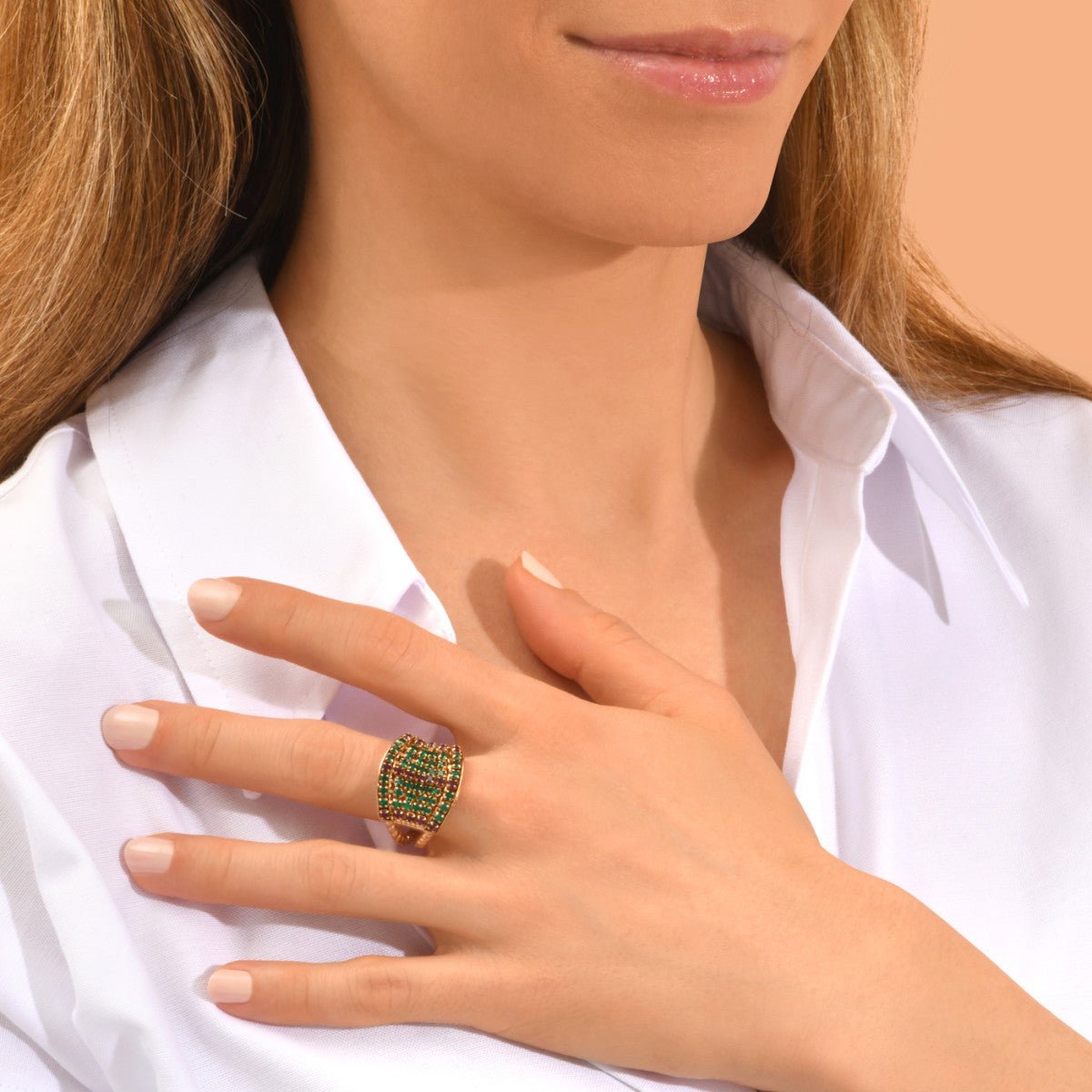 Bague medium ajustable   ajustable SATELLITE PARIS Vert