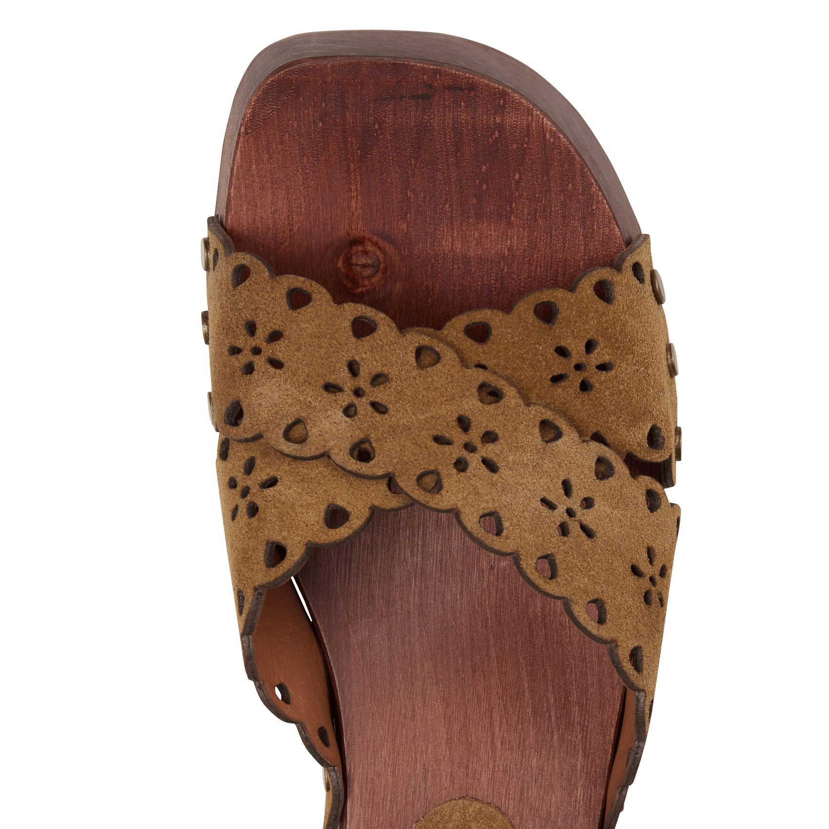 Sandalias de tacón con tiras de ante. MELLOW YELLOW Marron