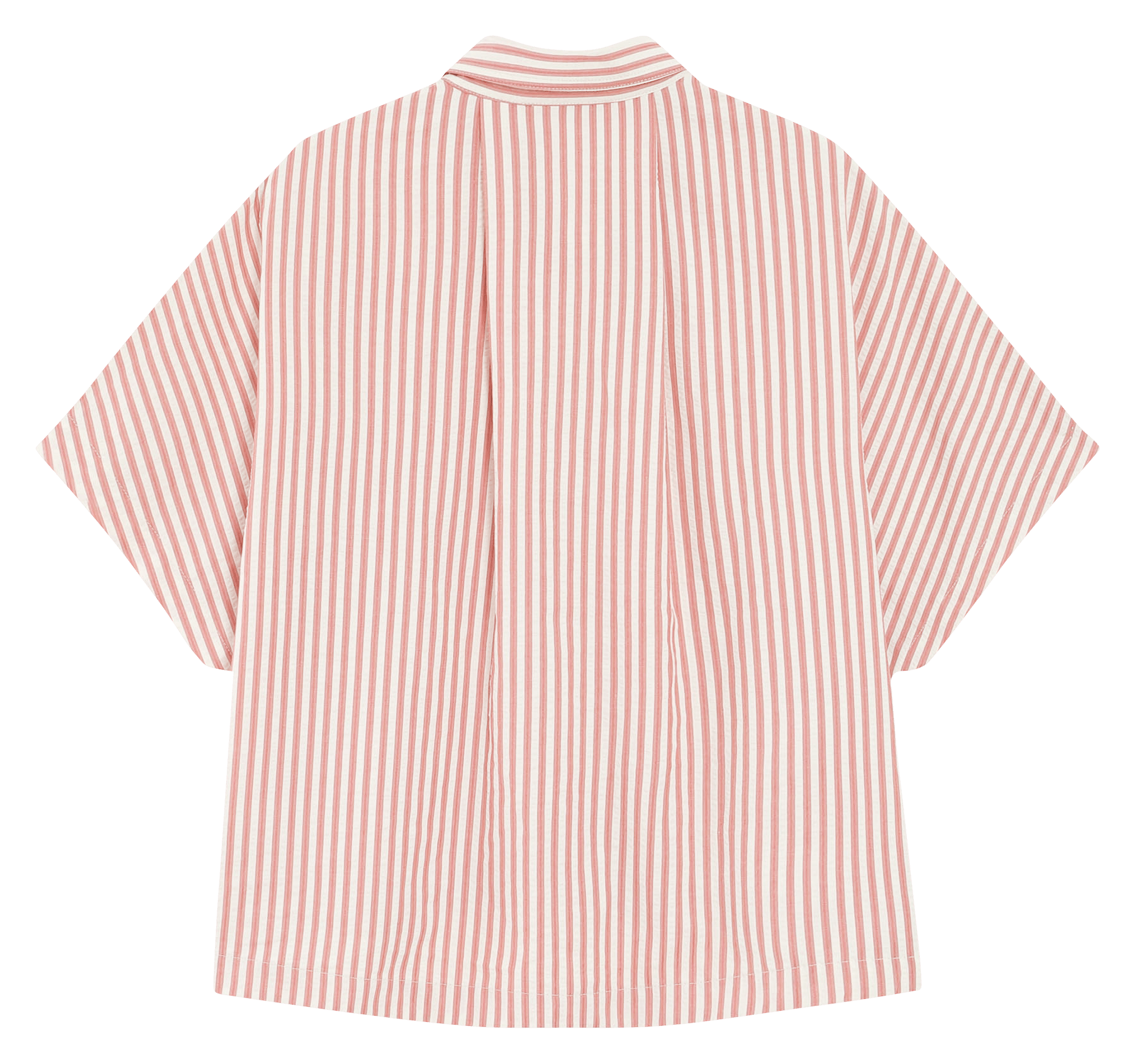 Cotton and linen shirt with classic collar GRACE ET MILA Pink