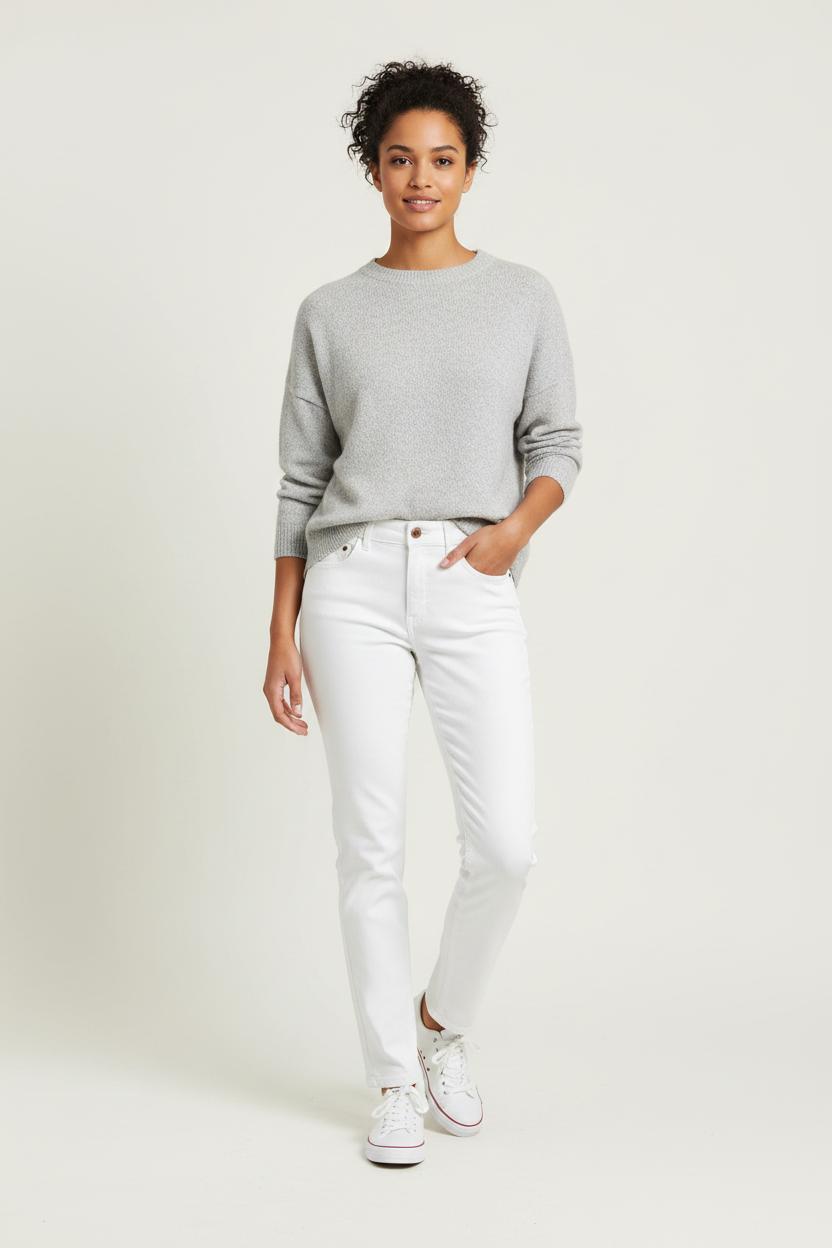 Cropped slim jeans with studs SEZANE - Seconde main Beige