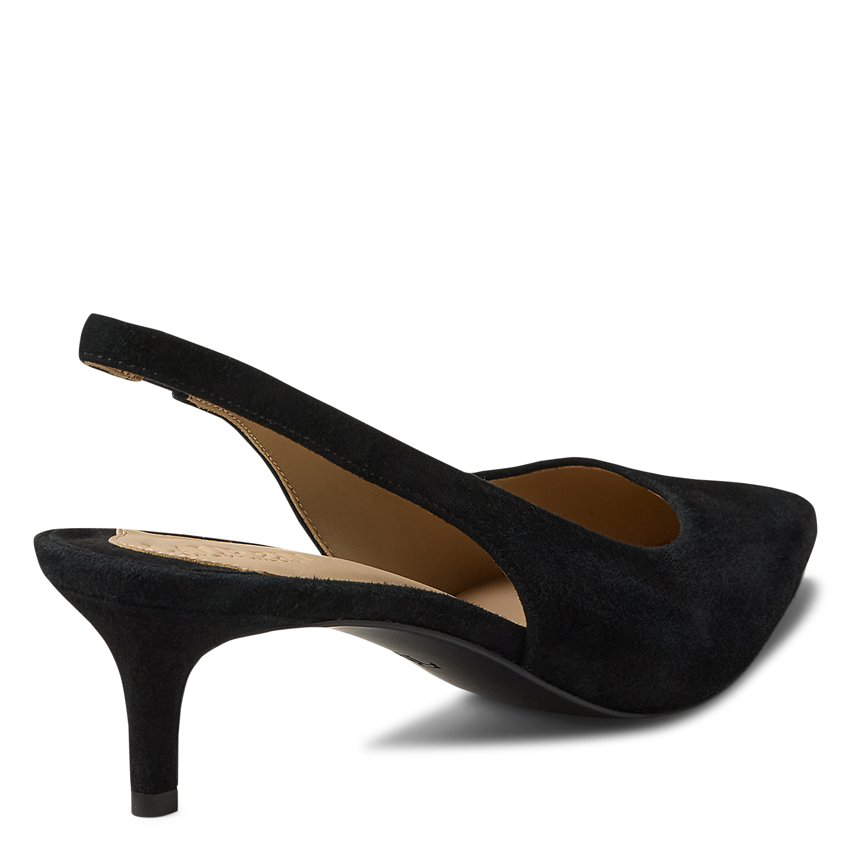 Suede pumps met bandjes LAUREN RALPH LAUREN Zwart