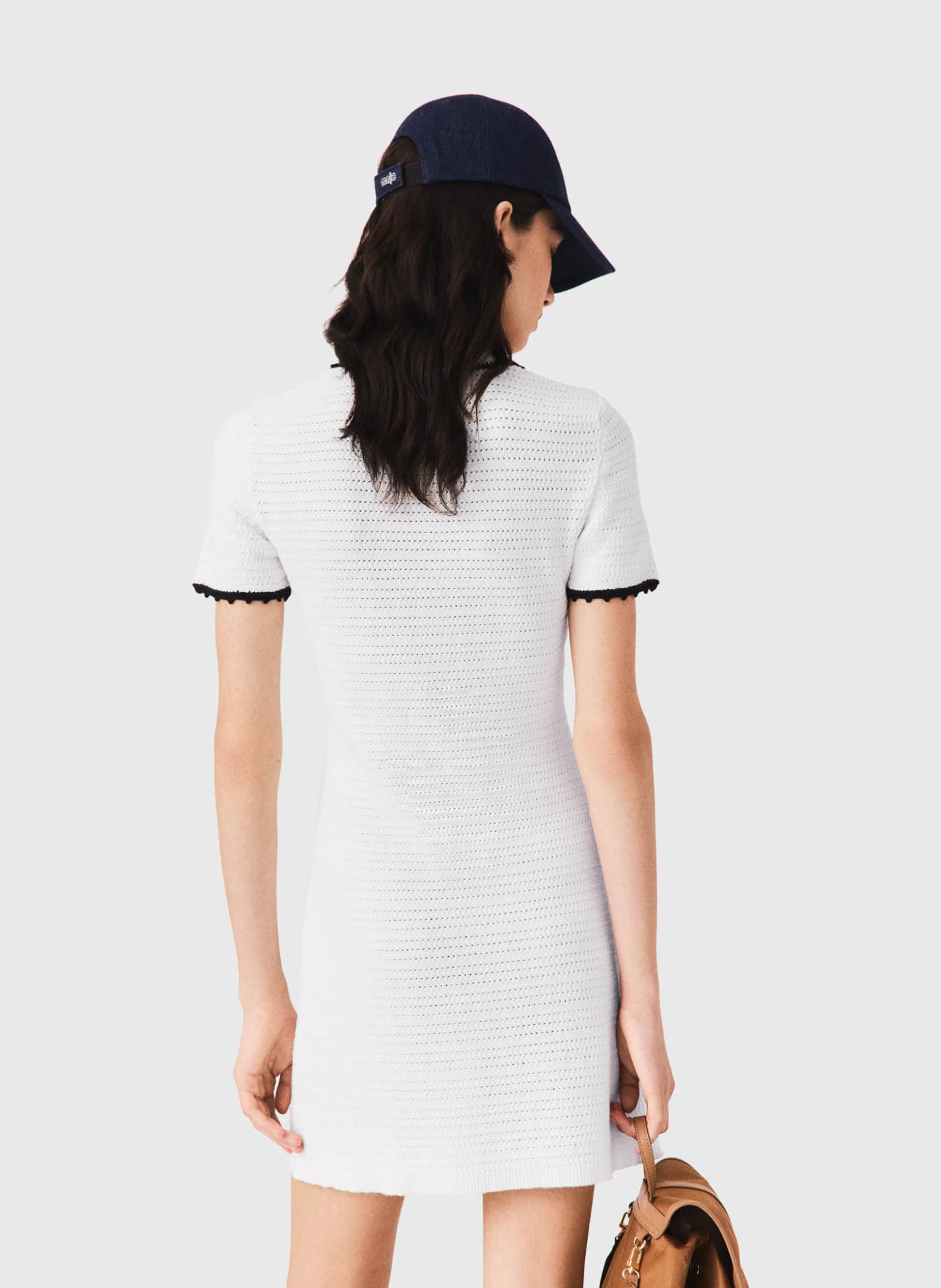 Robe courte ajustée MAJE Blanc